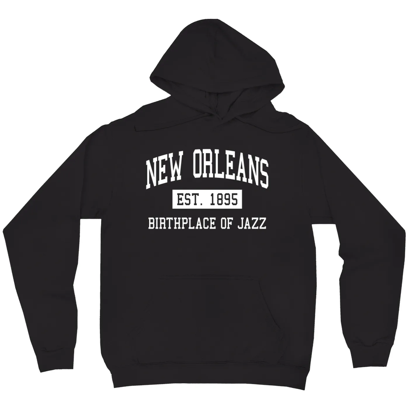 Music Life - Jazz Merchbar Music Life Hoodie | New Orleans Birthplace of Jazz Est. 1895 Merchbar Music Life Hoodie