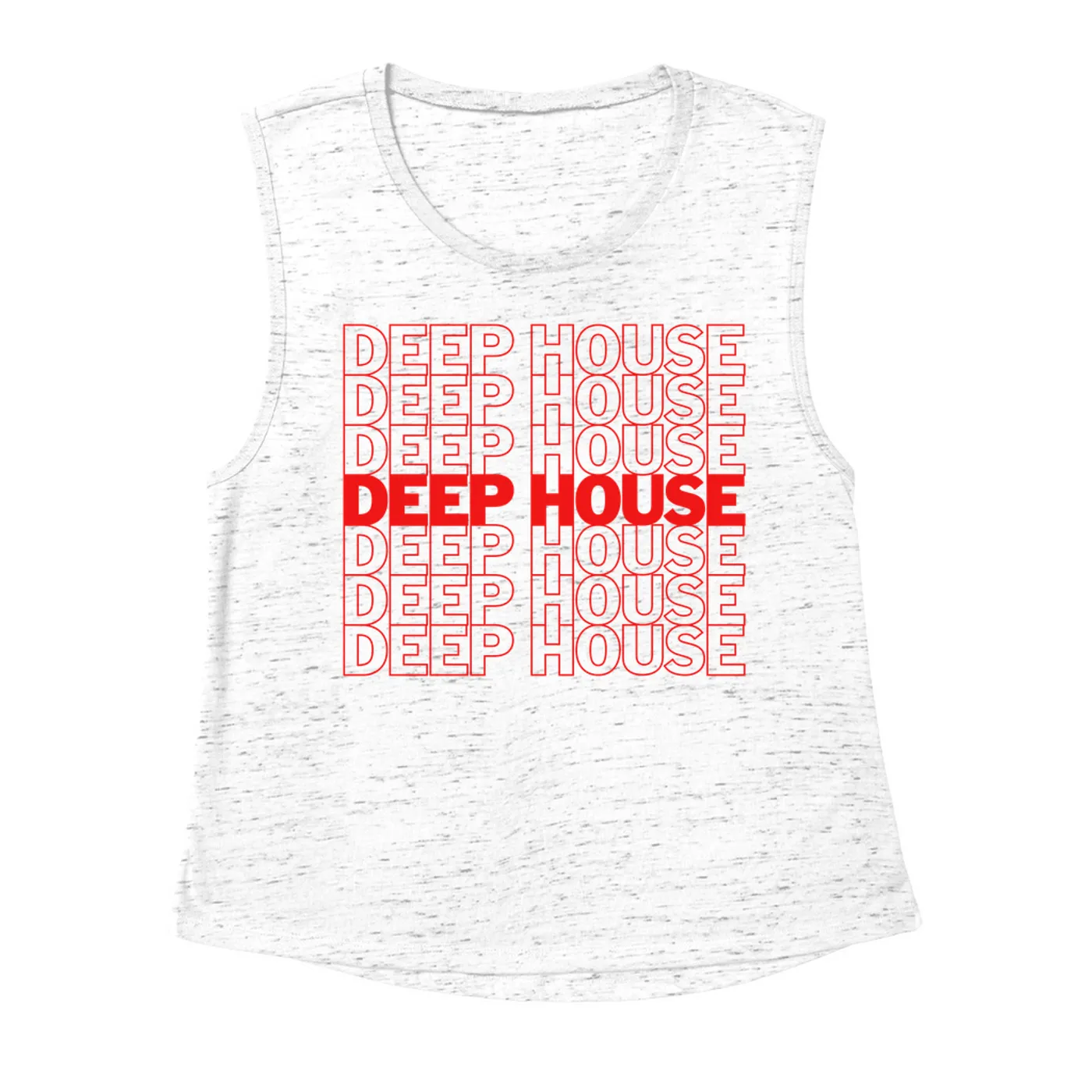Music Life - Deep House Merchbar Music Life Muscle Tank | Deep House On Repeat Merchbar Music Life Shirt