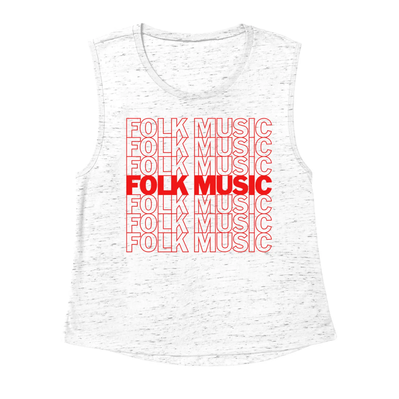Music Life - Folk Merchbar Music Life Muscle Tank | Folk Music On Repeat Merchbar Music Life Shirt