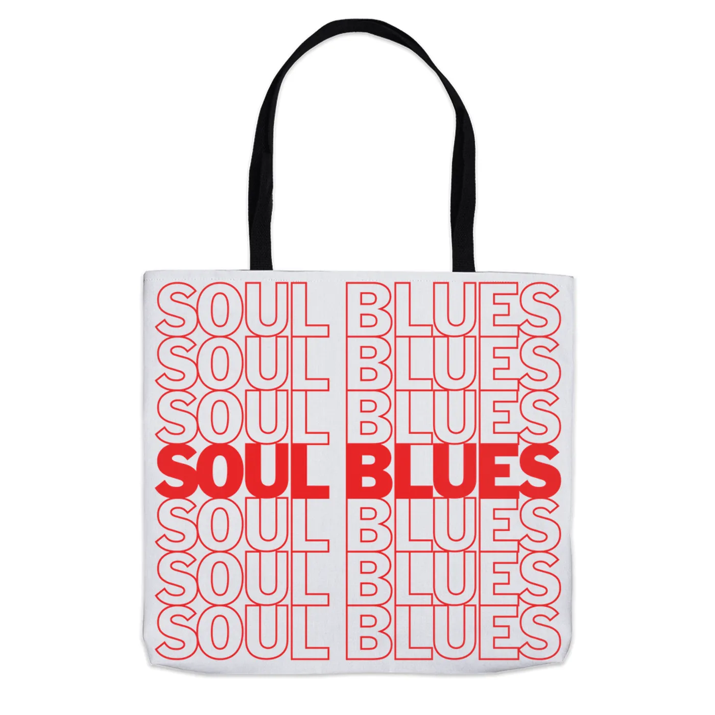 Music Life - Soul Merchbar Music Life Tote Bag | Soul Blues On Repeat Merchbar Music Life Tote