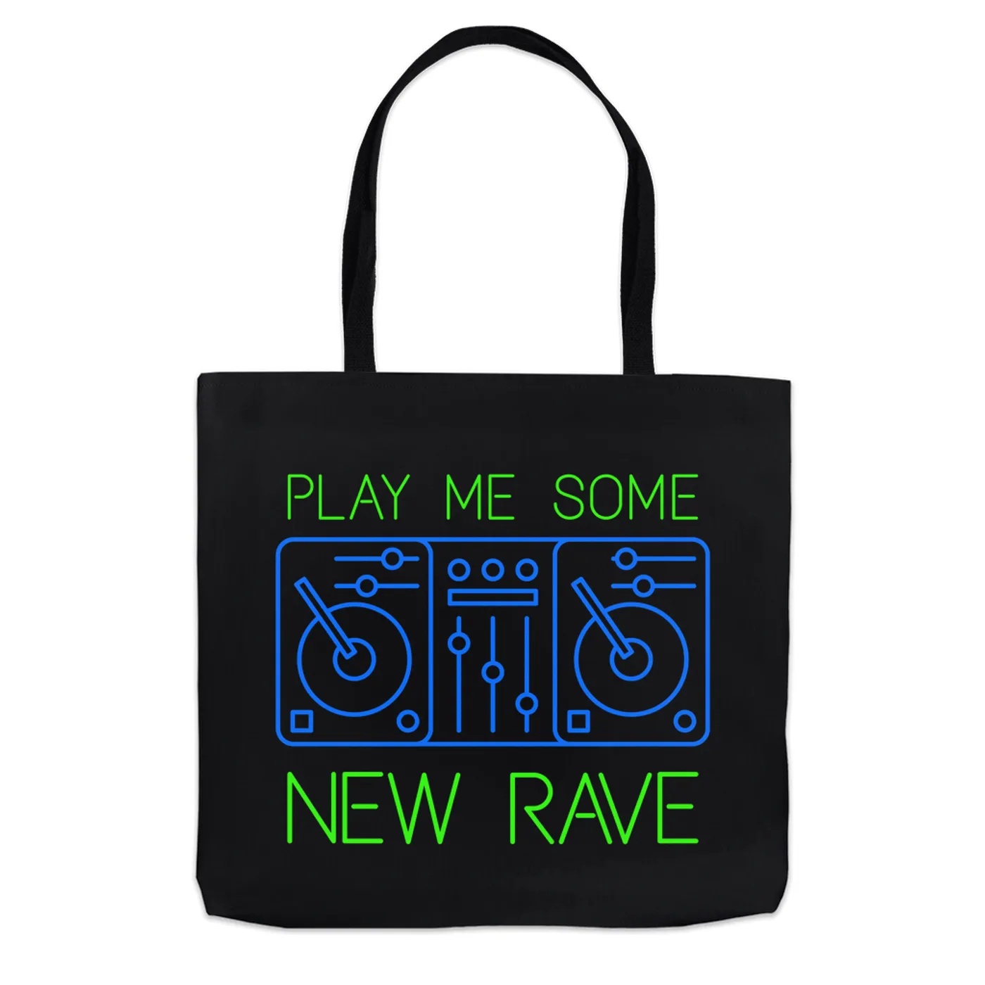 Music Life - New Rave Merchbar Music Life Tote Bag | Play Me Some New Rave Merchbar Music Life Bag