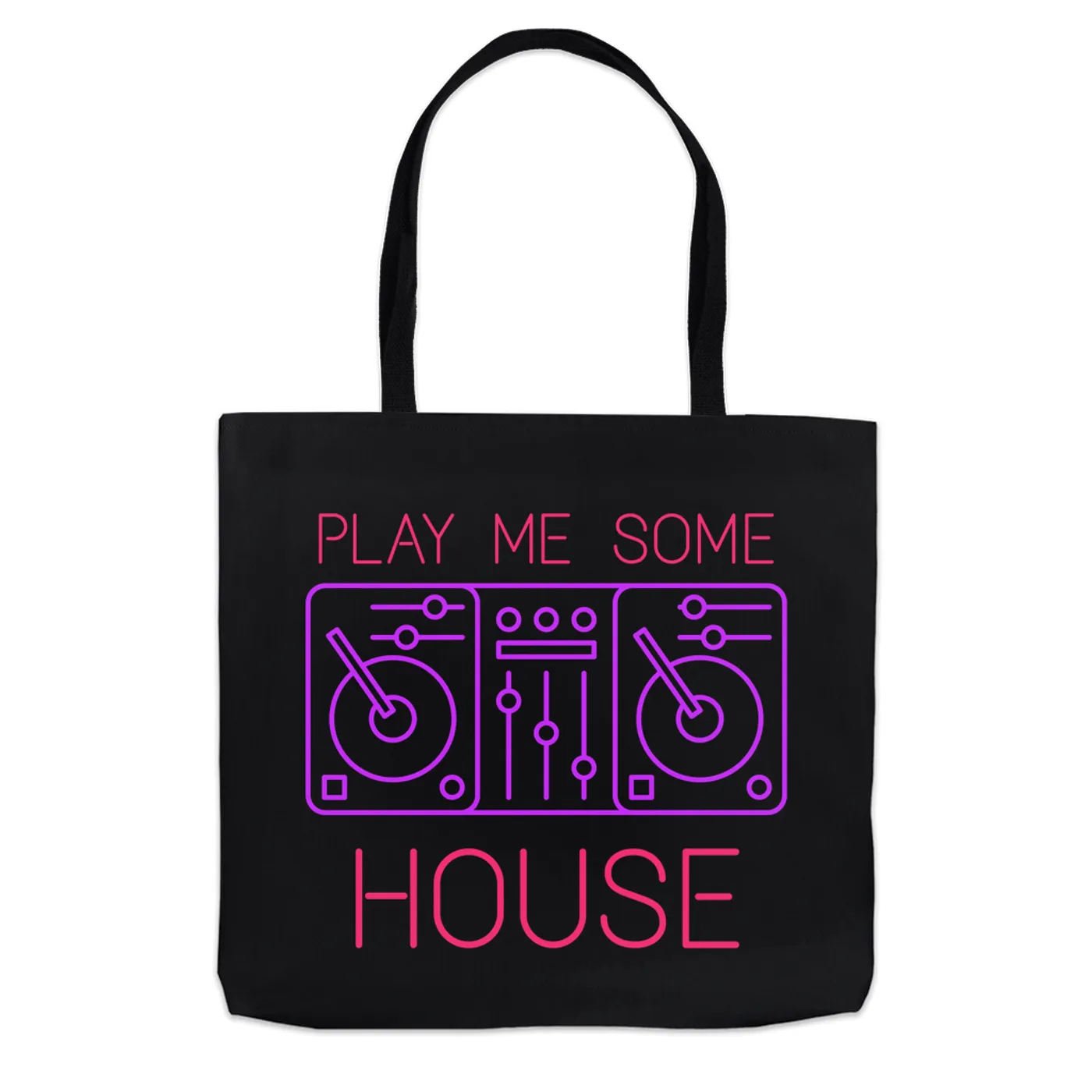Music Life - House Merchbar Music Life Tote Bag | Play Me Some House Merchbar Music Life Bag
