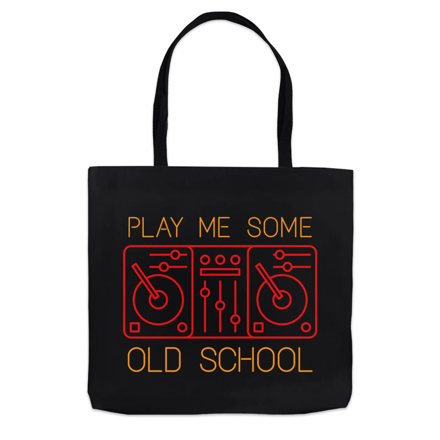 Music Life - Old School Merchbar Music Life Tote Bag | Play Me Some Old School Merchbar Music Life Bag