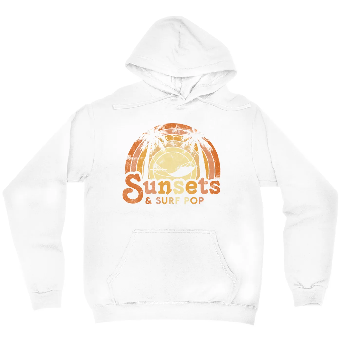 Music Life - Pop Merchbar Music Life Hoodie | Sunsets & Surf Pop Distressed Merchbar Music Life Hoodie