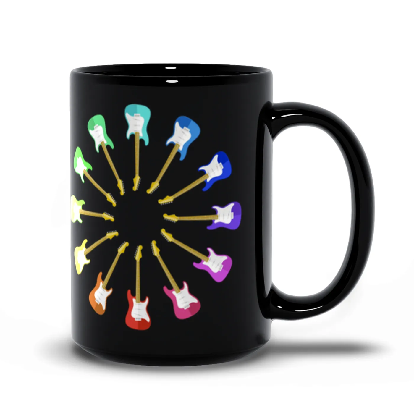 Music Life - Guitar Merchbar Music Life Mug | ST-SKY Color Wheel Merchbar Music Life Mug