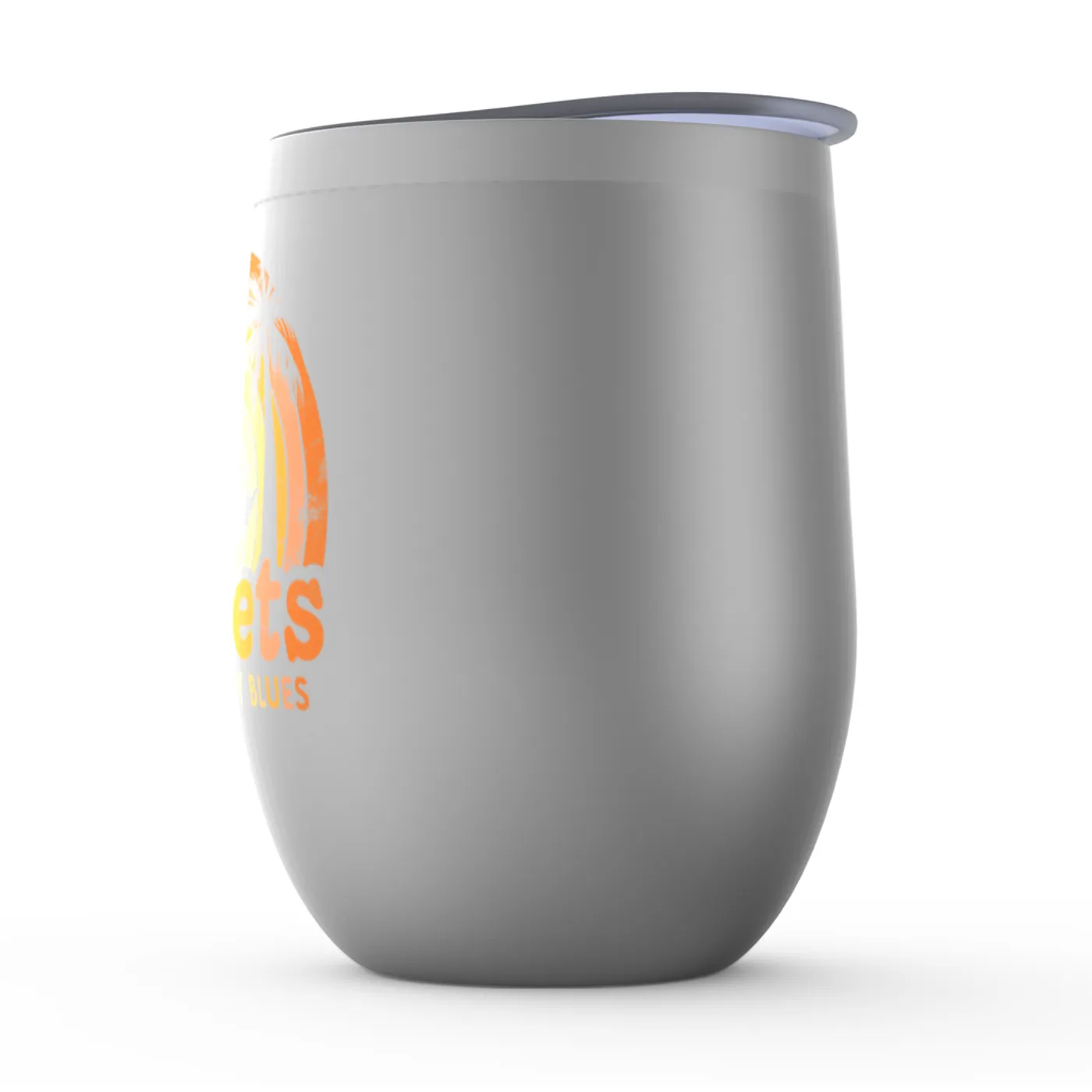 Music Life - Blues Merchbar Music Life Wine Tumbler | Sunsets & Country Blues Distressed Merchbar Music Life Stemless Wine Tumbler