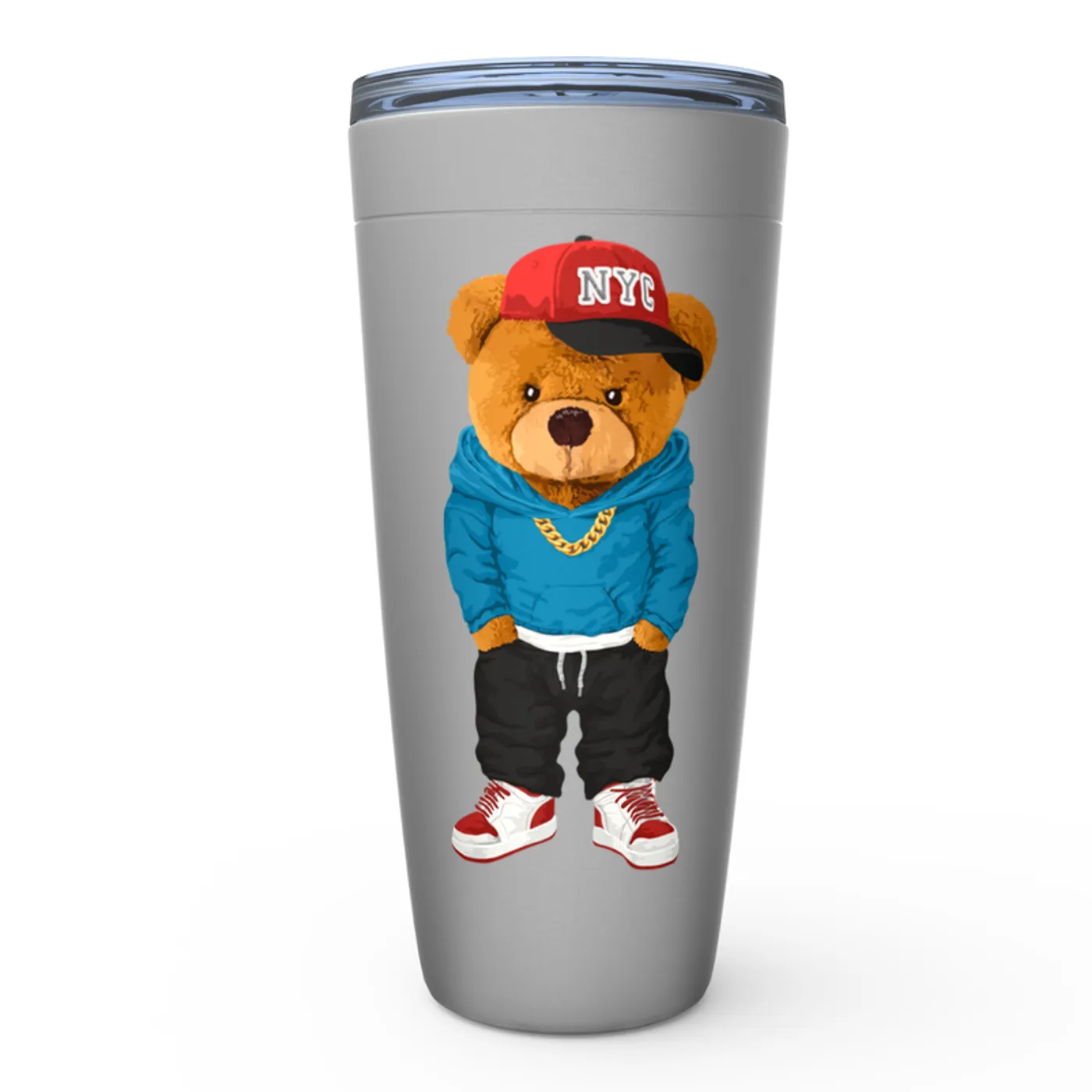 Merchbar Music Life Viking Tumbler | Hip Hop Teddy Merchbar Music Life Tumbler