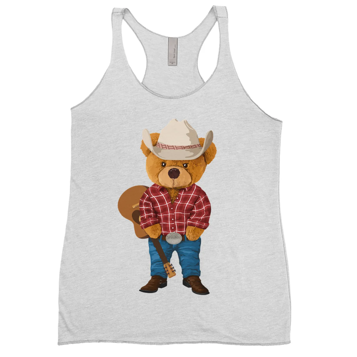 Merchbar Music Life Ladies' Tank Top | Music Life - Country Western Teddy Merchbar Music Life Shirt