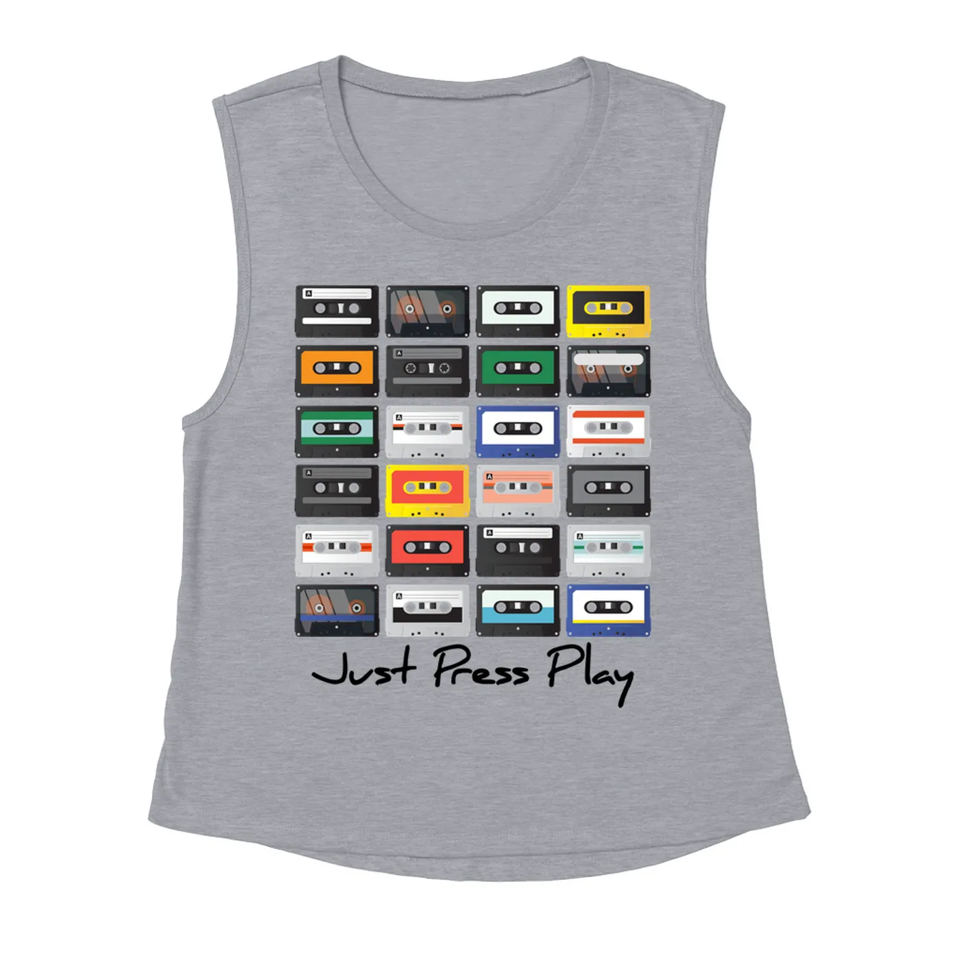 Merchbar Music Life Muscle Tank Top | Just Press Play Merchbar Music Life Muscle Tank Top