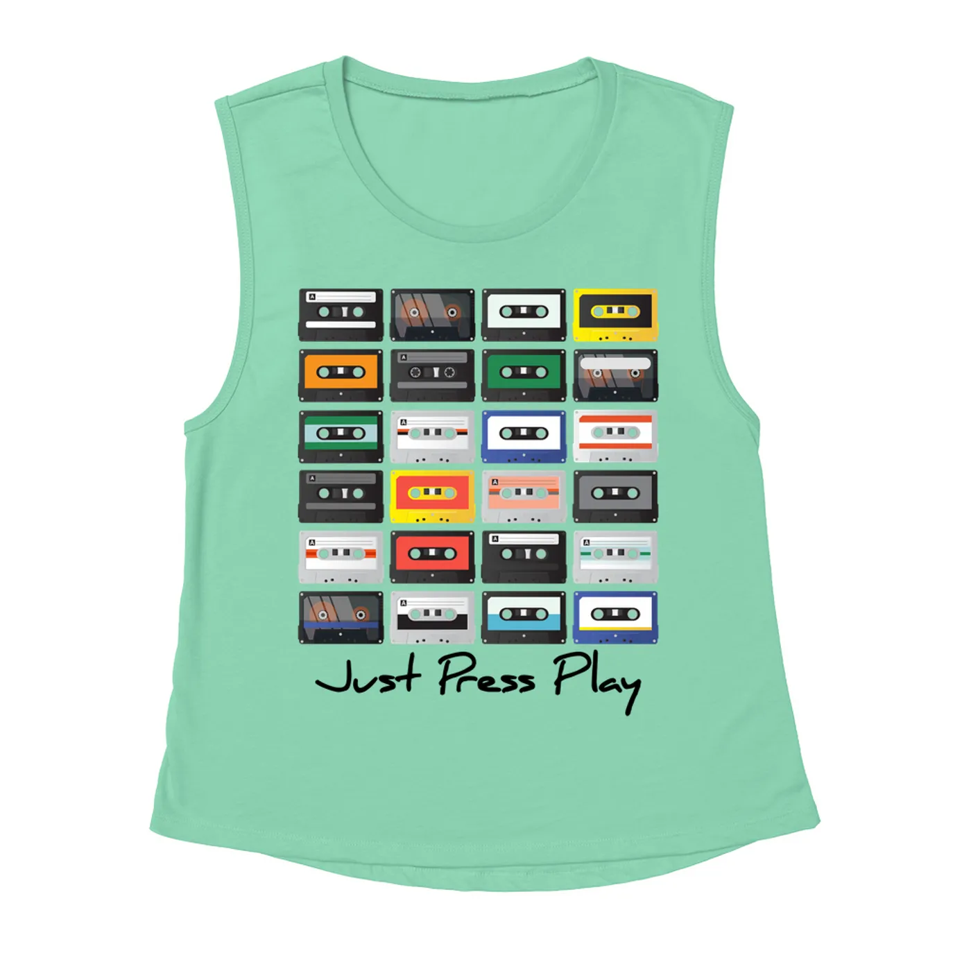 Merchbar Music Life Muscle Tank Top | Just Press Play Merchbar Music Life Muscle Tank Top