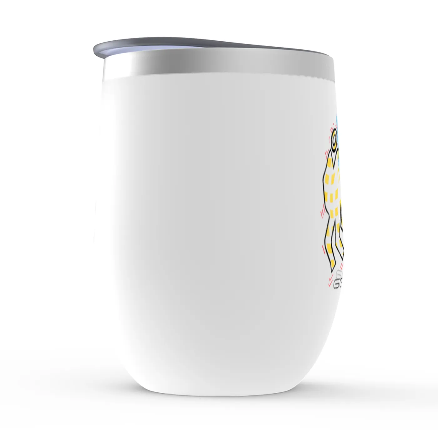 Genesis Wine Tumbler | Artistic Cartoon Illustration Pastels Genesis Stemless Wine Tumbler