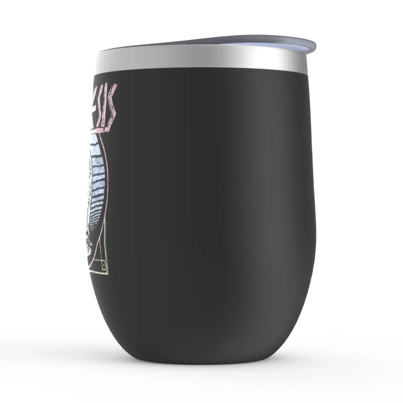 Genesis Wine Tumbler | Pastel Vintage Genesis Logo Distressed Genesis Stemless Wine Tumbler