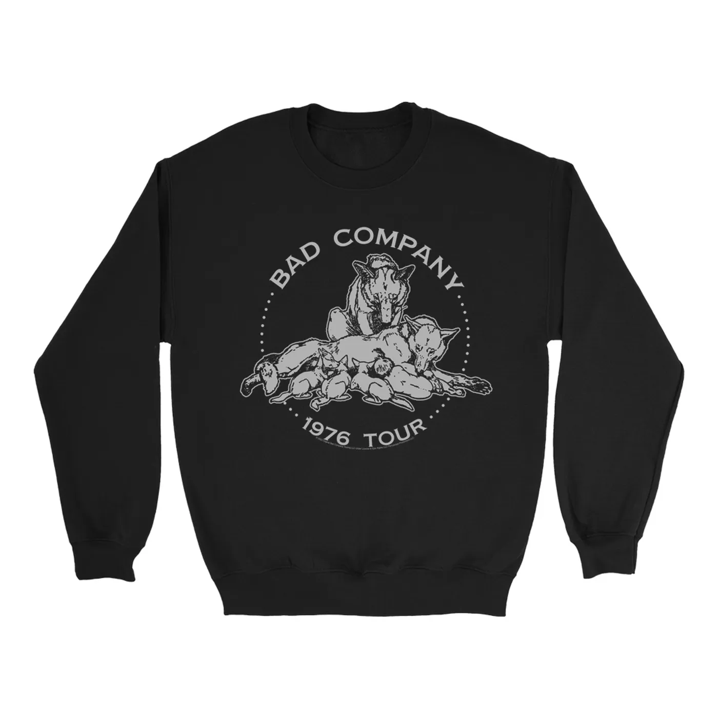 Bad Company Sweatshirt | Run With The Pack 1976 Tour Bad Company Sweatshirt