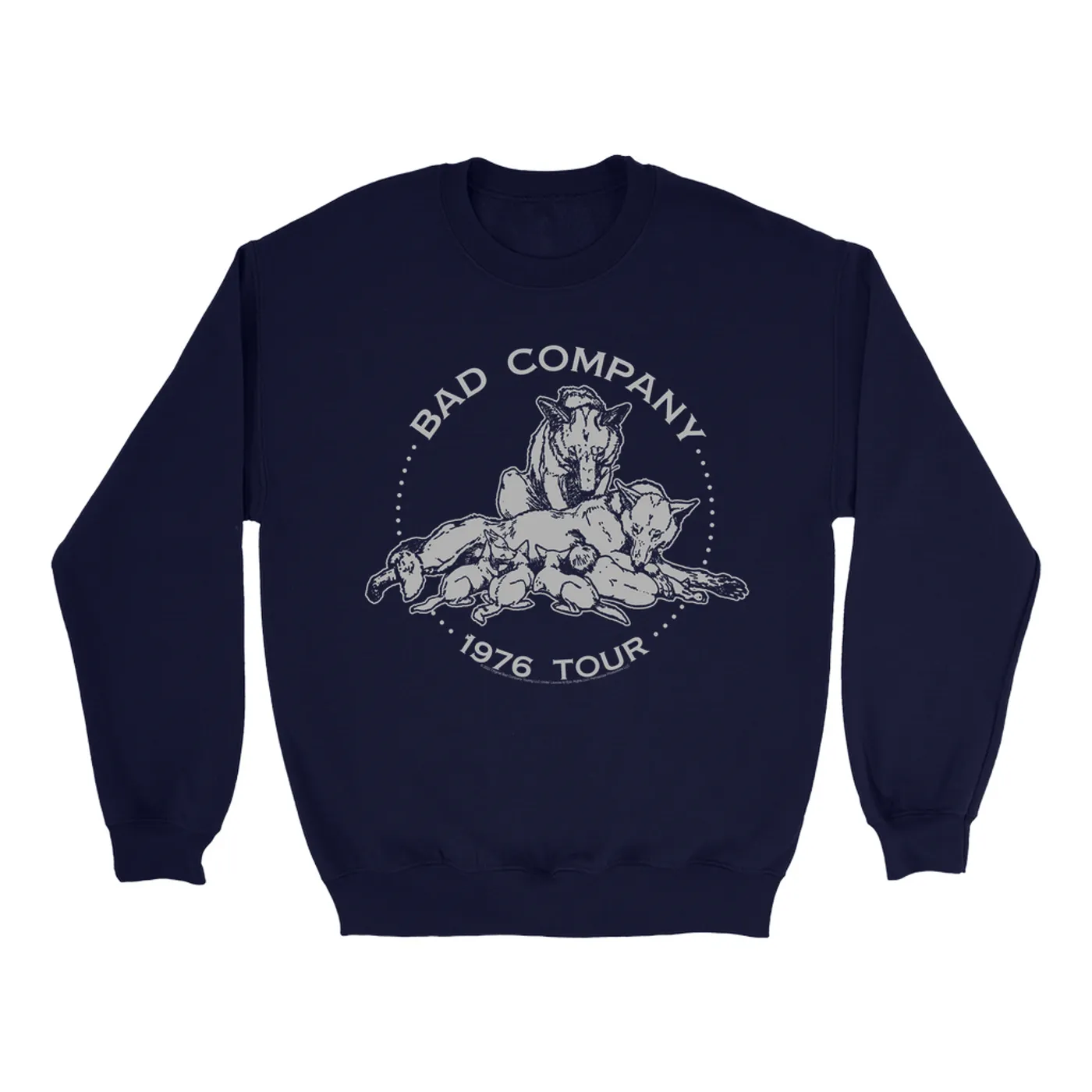 Bad Company Sweatshirt | Run With The Pack 1976 Tour Bad Company Sweatshirt