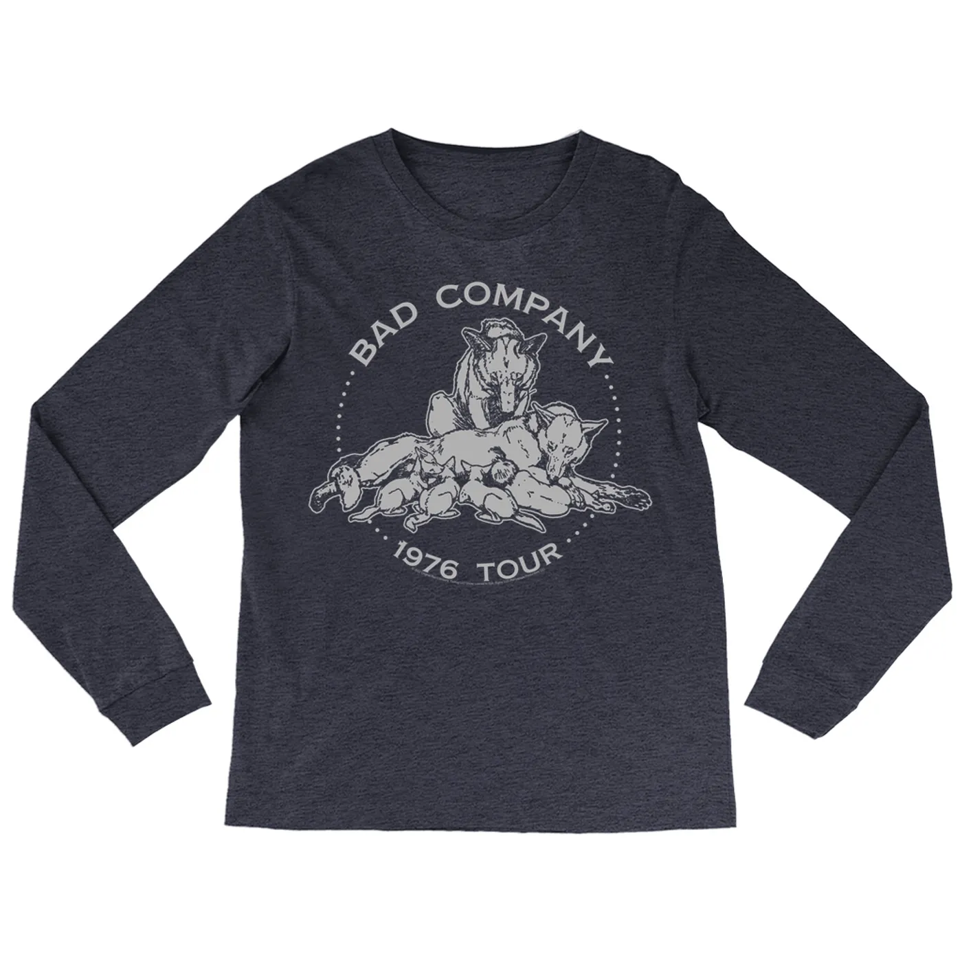 Bad Company Long Sleeve Shirt | Run With The Pack 1976 Tour Bad Company Shirt