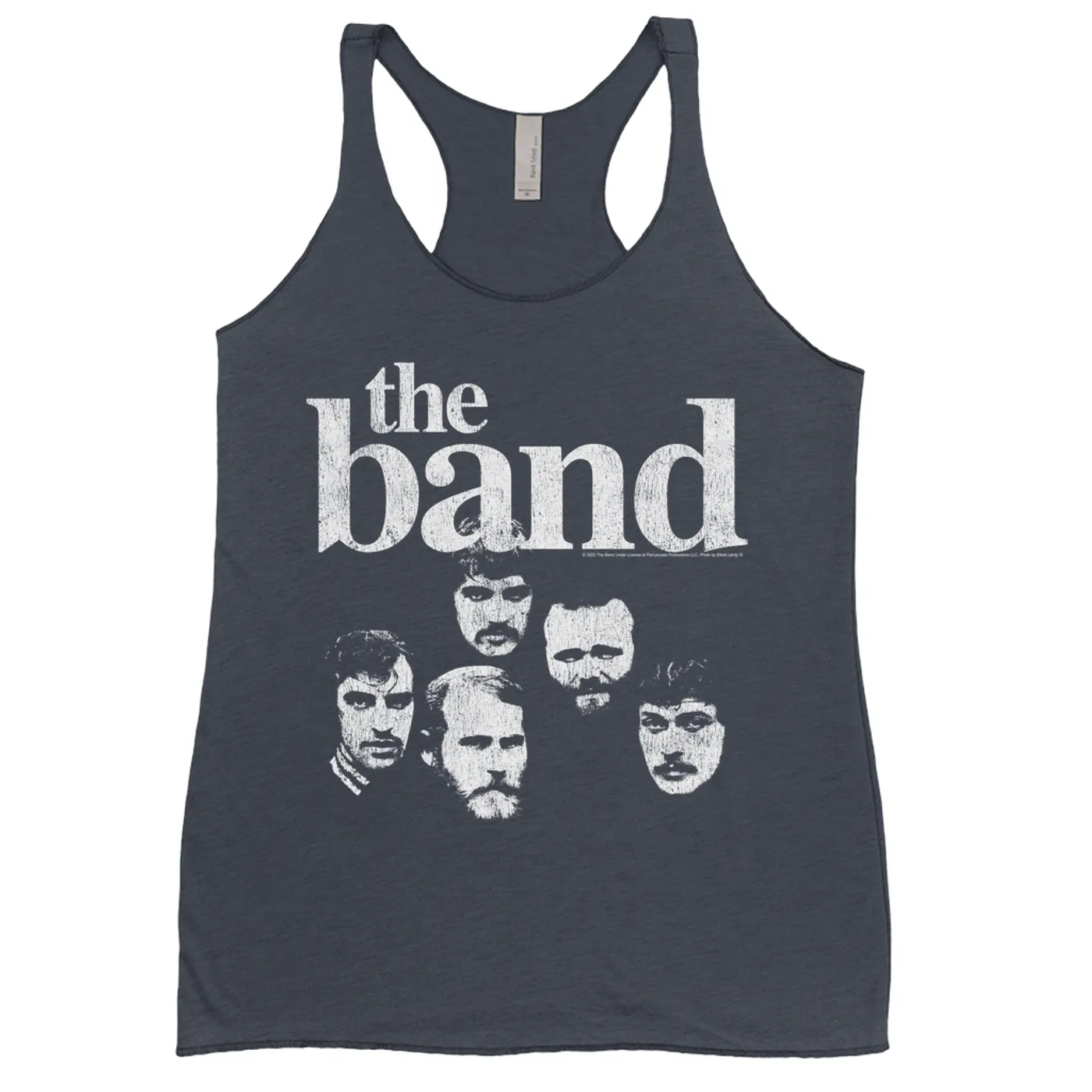 The Band Ladies' Tank Top | Faces Of The Band With Logo Distressed The Band Shirt