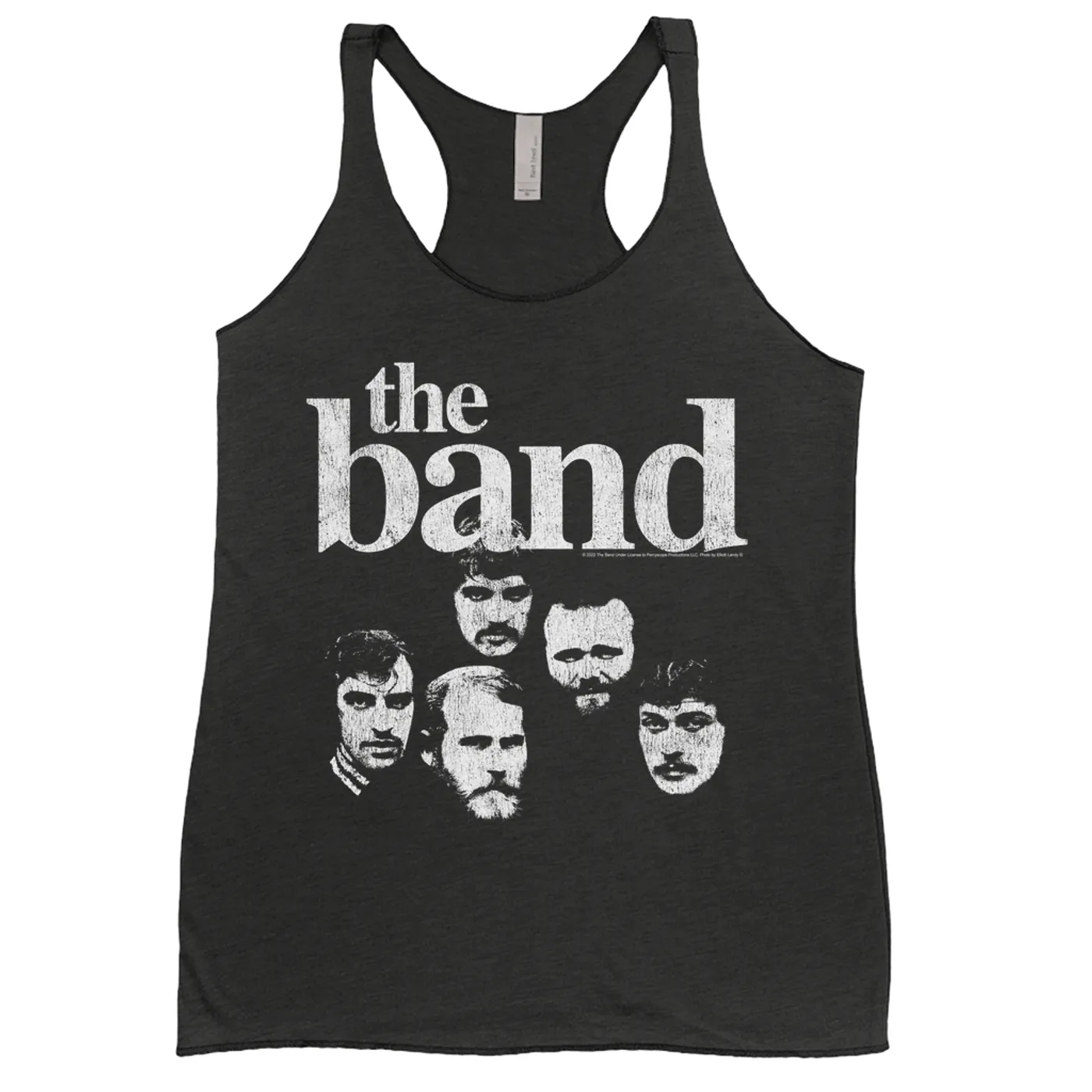 The Band Ladies' Tank Top | Faces Of The Band With Logo Distressed The Band Shirt