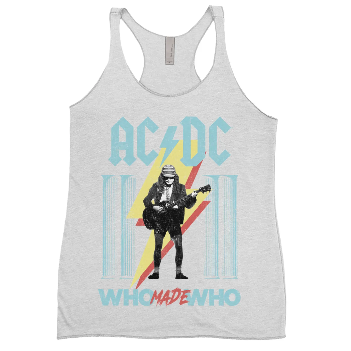 AC/DC Ladies' Tank Top | Pastel Who Made Who ACDC Shirt