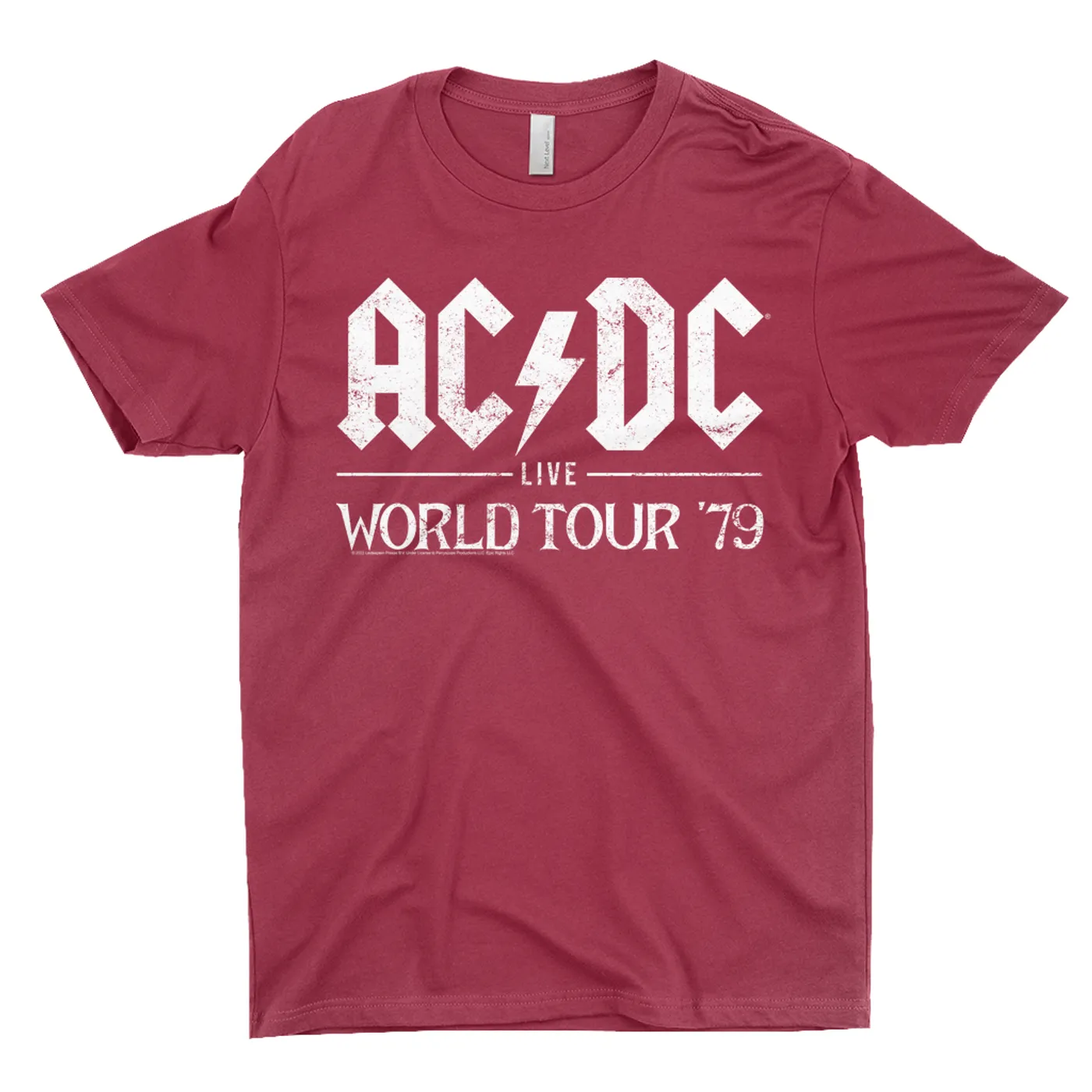 AC/DC T-Shirt | Live In Concert 1979 Distressed ACDC Shirt