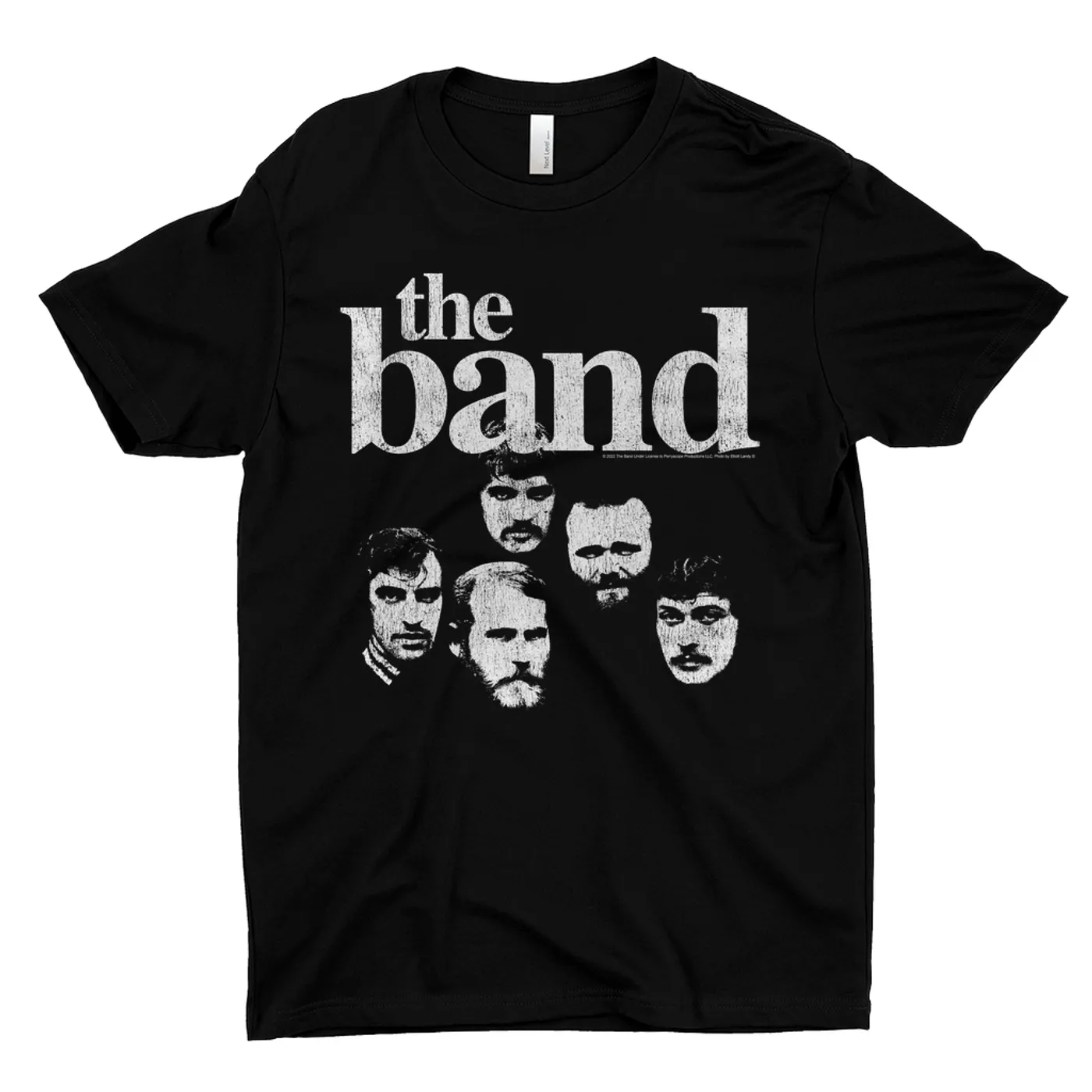 The Band T-Shirt | Faces Of The Band With Logo Distressed The Band Shirt