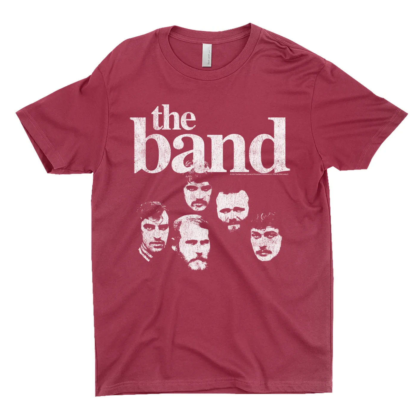 The Band T-Shirt | Faces Of The Band With Logo Distressed The Band Shirt