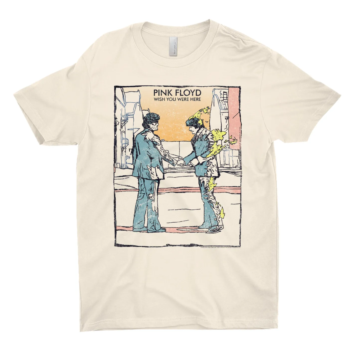 Pink Floyd T-Shirt | Watercolor Wish You Were Here Pink Floyd Shirt