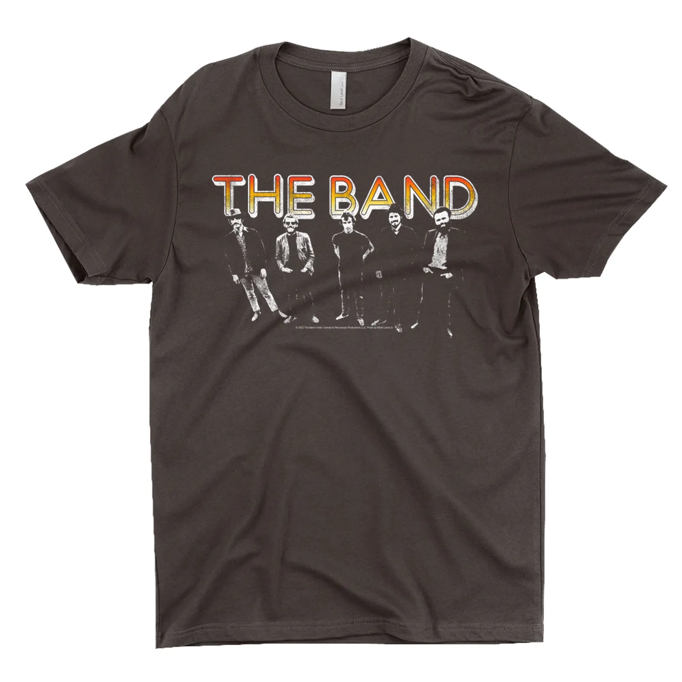 The Band T-Shirt | Group Photo And Sunrise Logo Distressed (Merchbar Exclusive) The Band Shirt