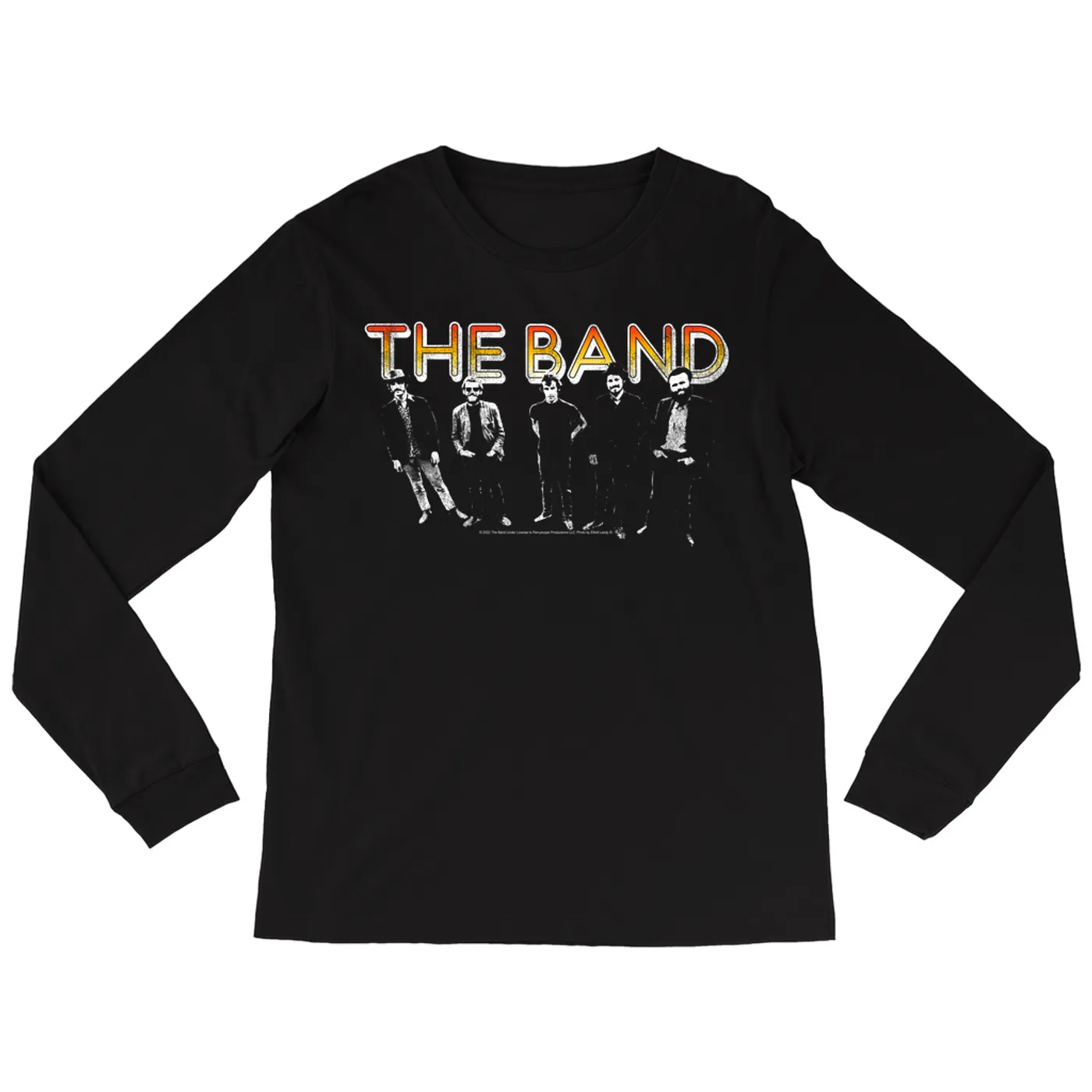 The Band Long Sleeve Shirt | Group Photo And Sunrise Logo Distressed (Merchbar Exclusive) The Band Shirt