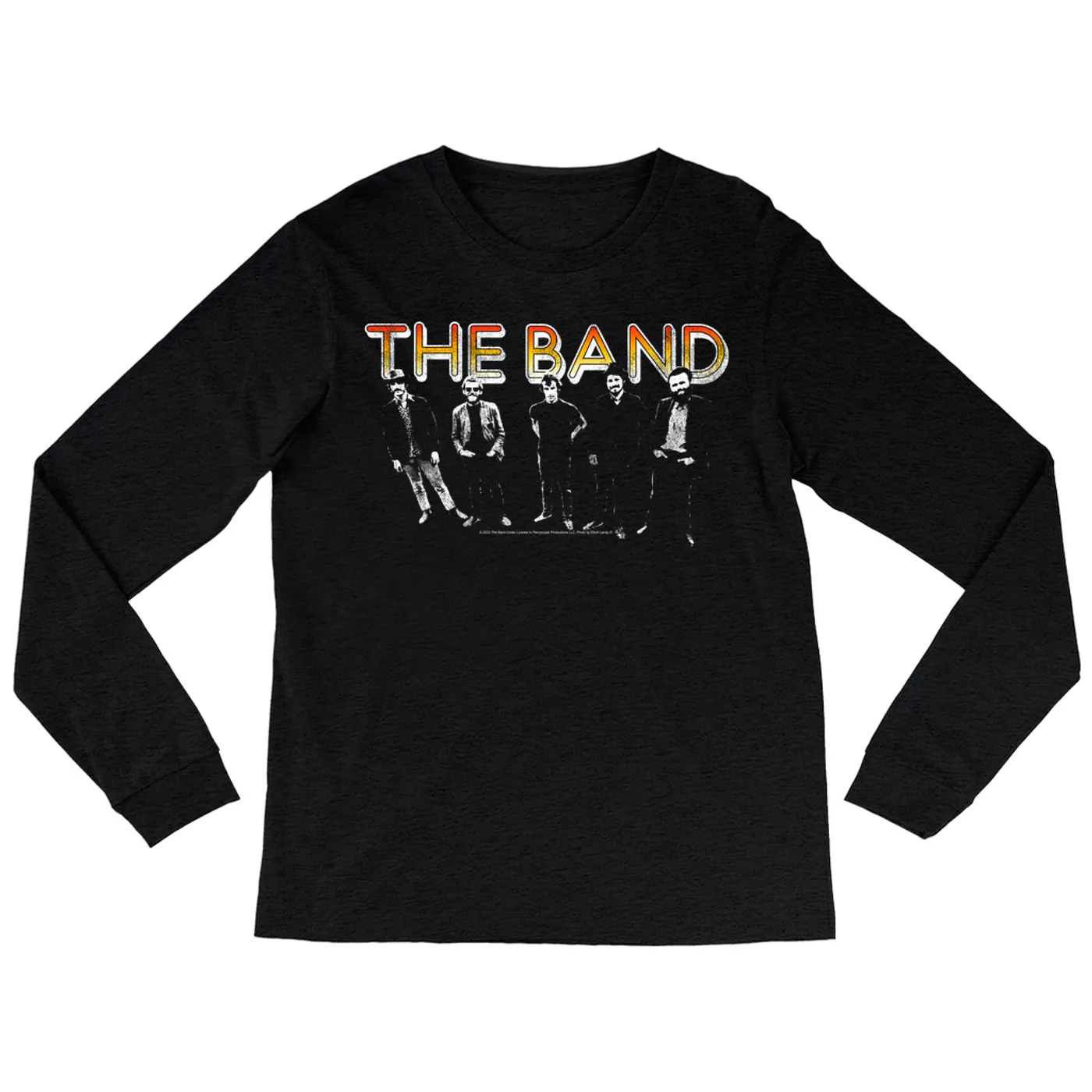 The Band Long Sleeve Shirt | Group Photo And Sunrise Logo Distressed (Merchbar Exclusive) The Band Shirt