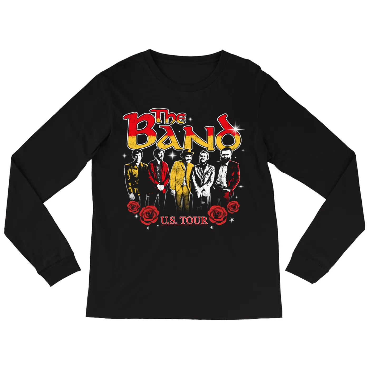 The Band Long Sleeve Shirt | Retro U.S. Tour Distressed The Band Shirt