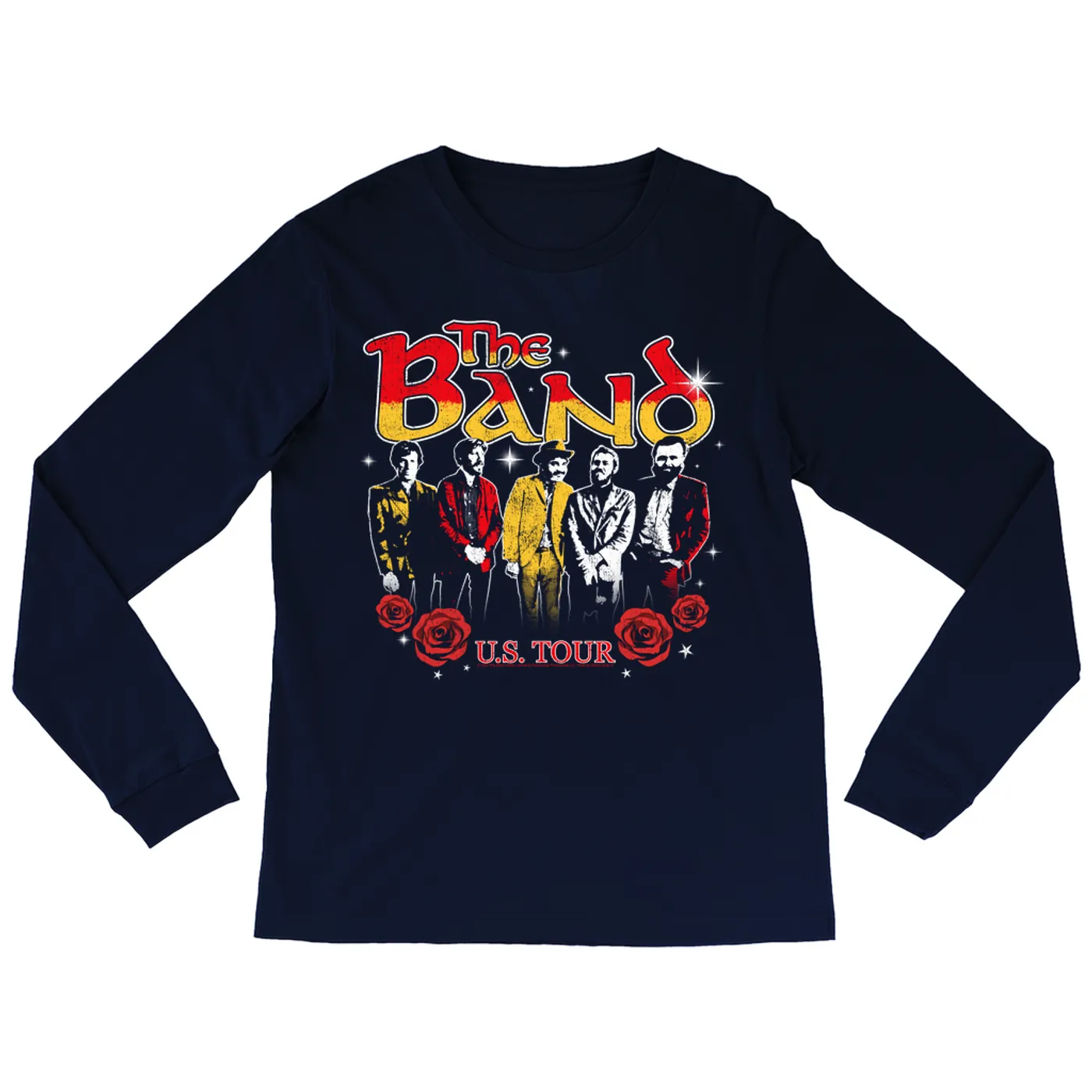 The Band Long Sleeve Shirt | Retro U.S. Tour Distressed The Band Shirt