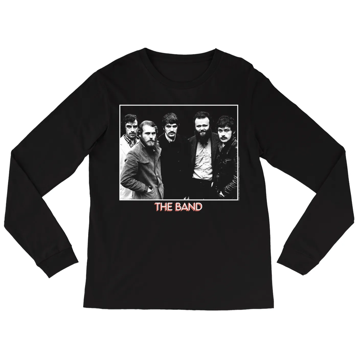 The Band Long Sleeve Shirt | Framed Group Photo And Logo The Band Shirt