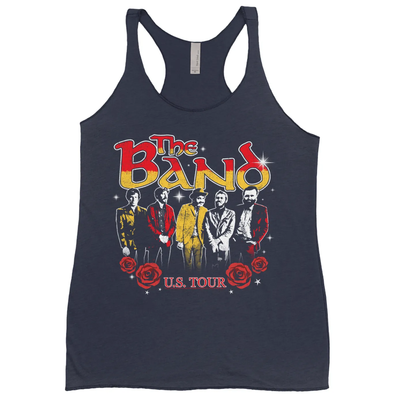 The Band Ladies' Tank Top | Retro U.S. Tour Distressed The Band Shirt