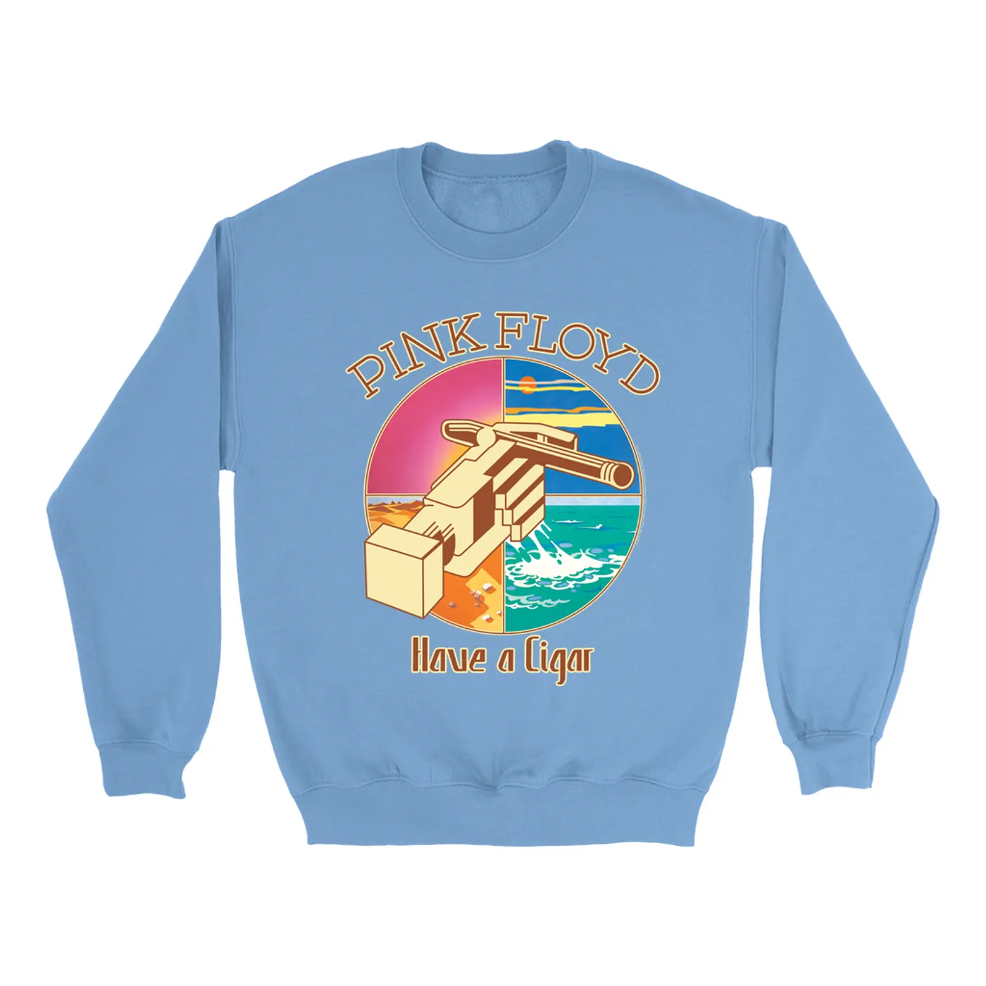 Pink Floyd Bright Colored Sweatshirt | Have A Cigar Singles Album Design Pink Floyd Sweatshirt