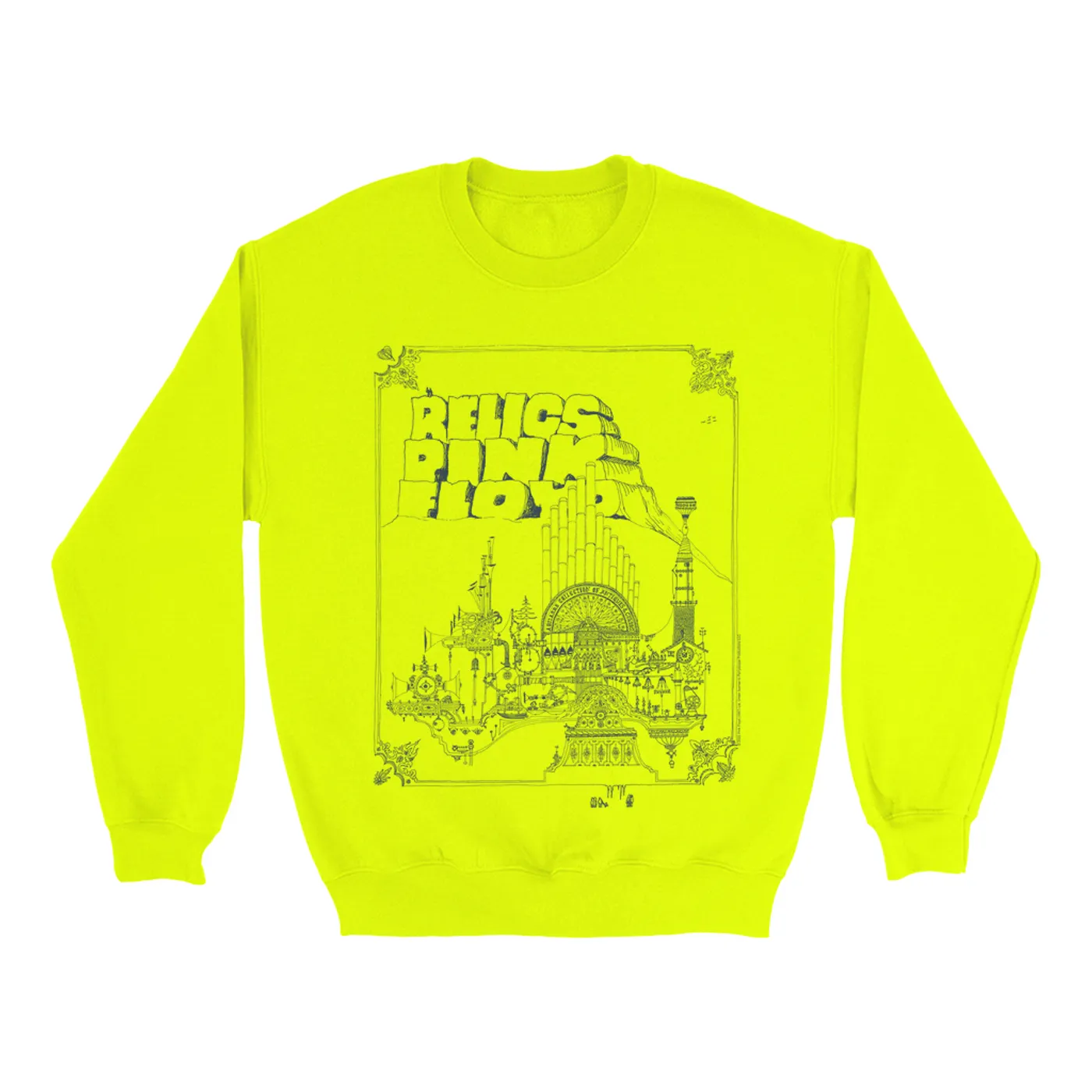 Pink Floyd Bright Colored Sweatshirt | Relics Retro Album Image (Merchbar Exclusive) Pink Floyd Sweatshirt