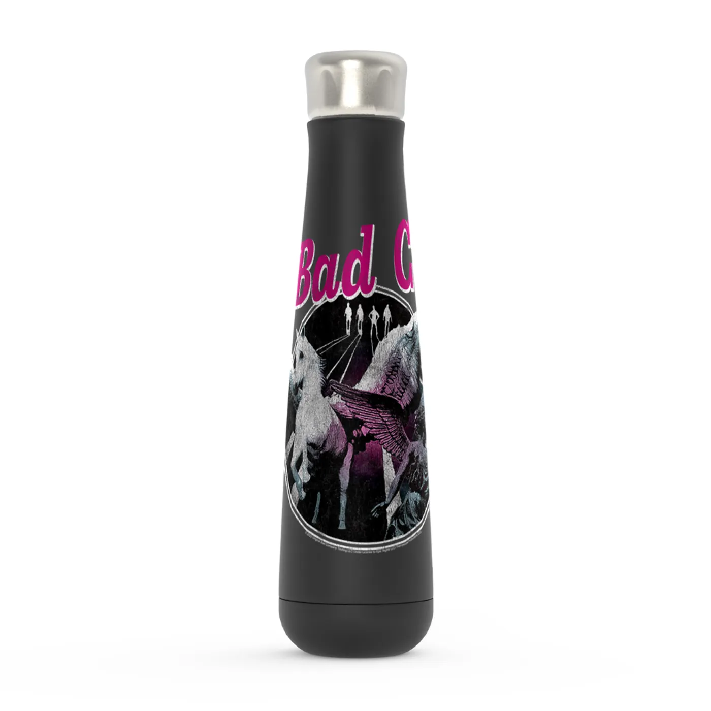 Bad Company Peristyle Water Bottle | In Space Pegasus Angel Distressed Bad Company Water Bottle