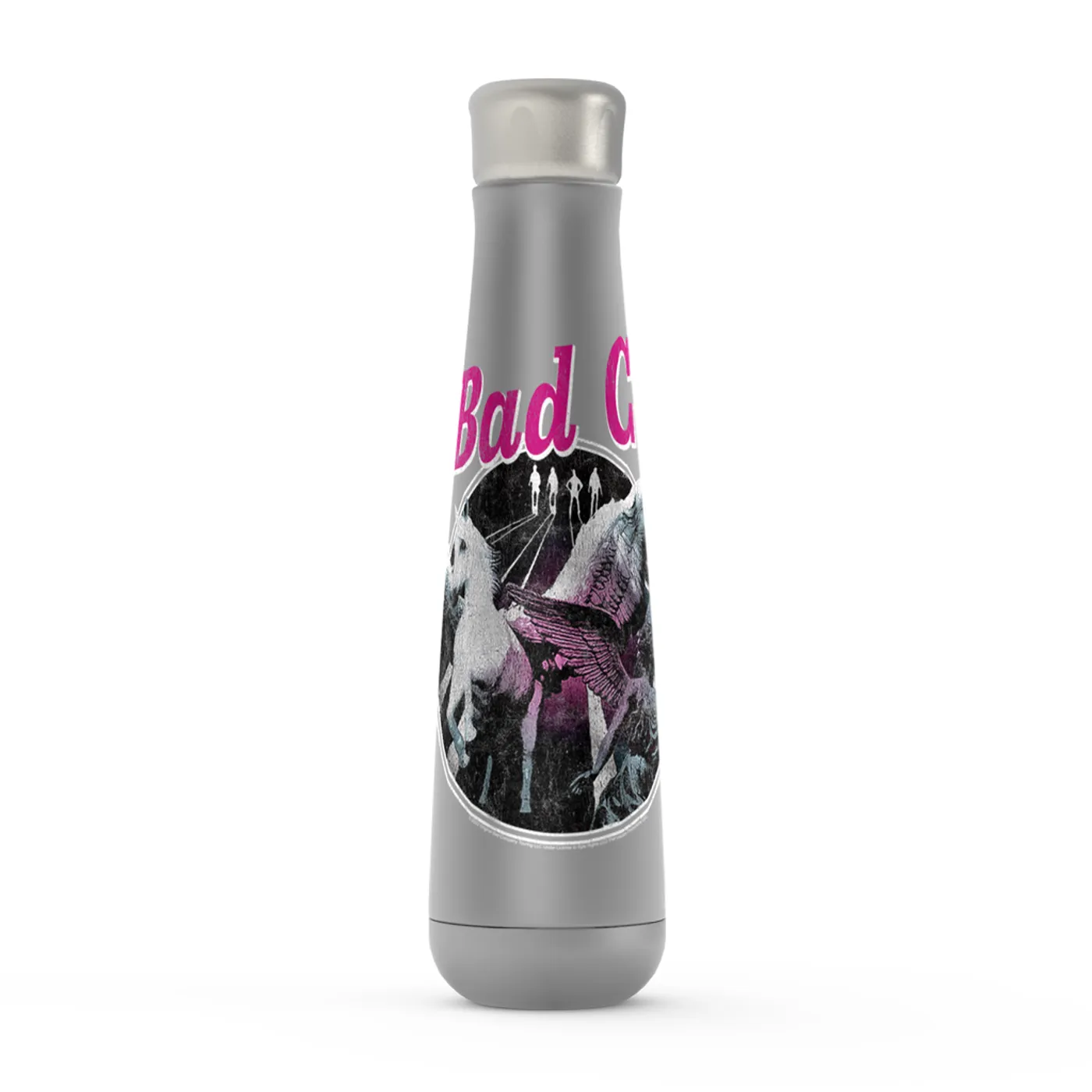 Bad Company Peristyle Water Bottle | In Space Pegasus Angel Distressed Bad Company Water Bottle