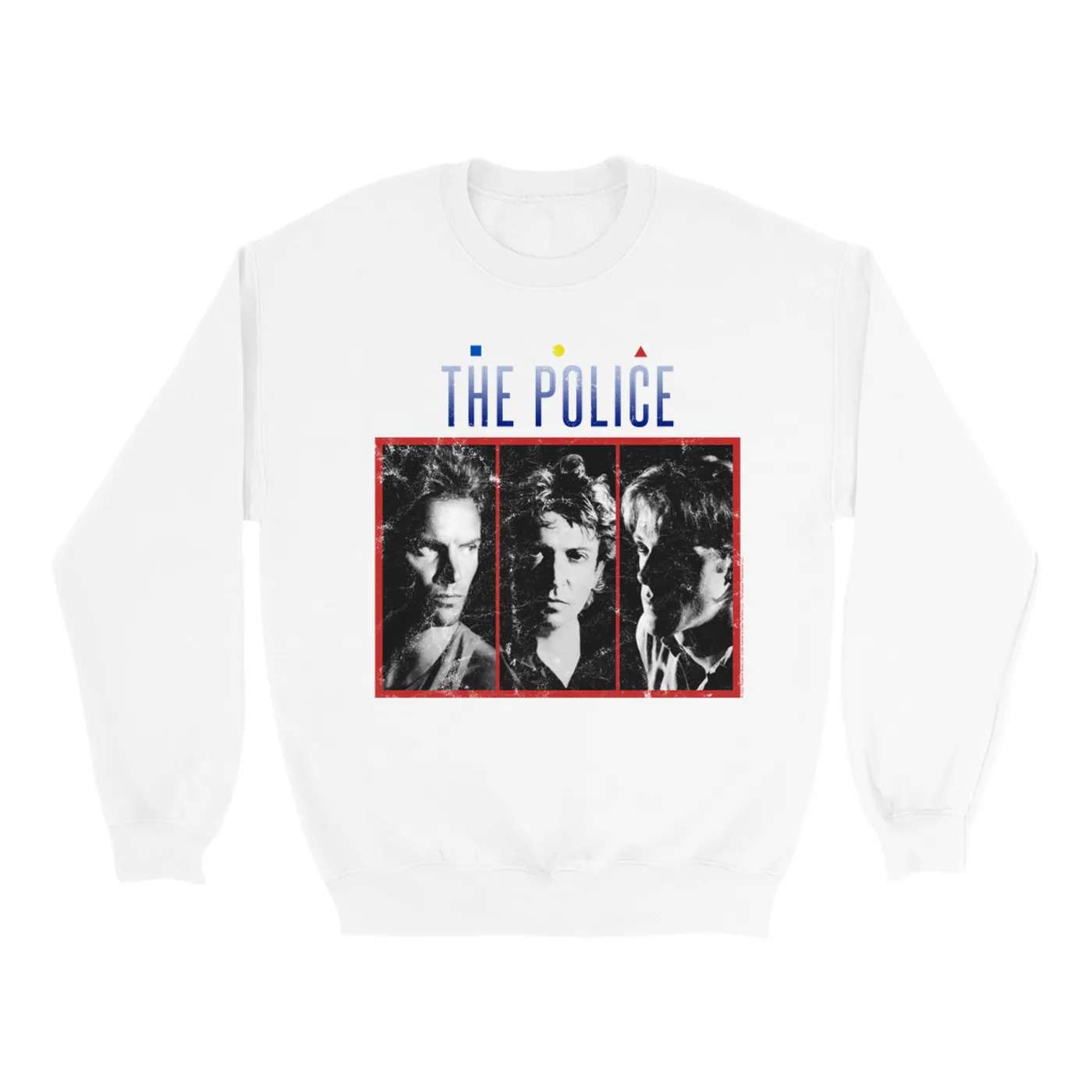 The Police Sweatshirt | The Singles Album Art Image Distressed (Merchbar Exclusive) The Police Sweatshirt
