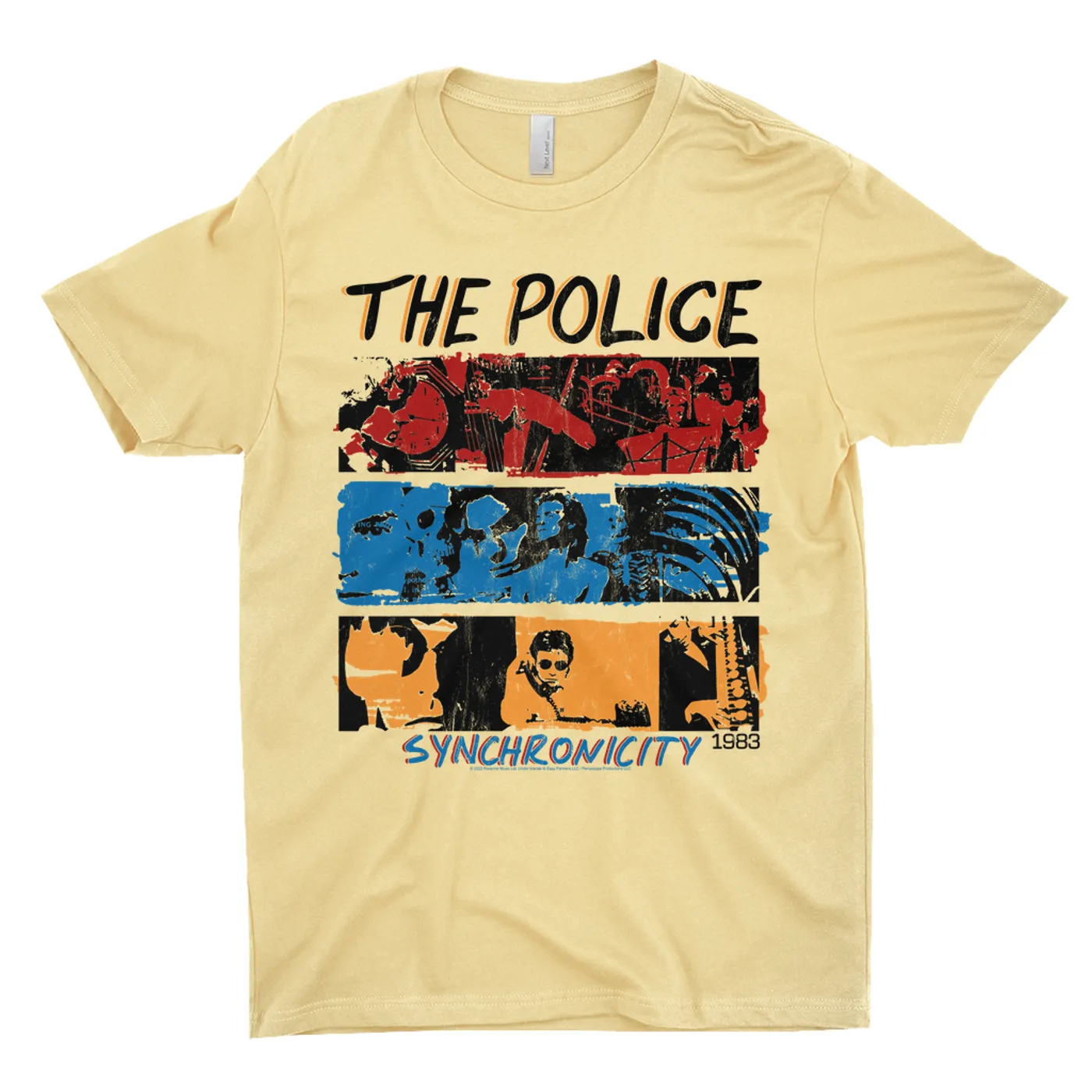 The Police T-Shirt | 1983 Synchronicity Tour Distressed (Merchbar