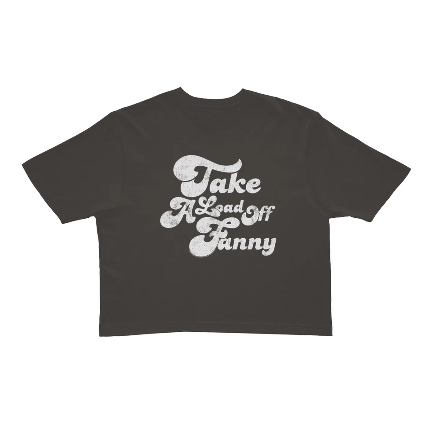 The Band Ladies' Crop Tee | Take A Load Off Fanny Distressed The Band Crop T-shirt