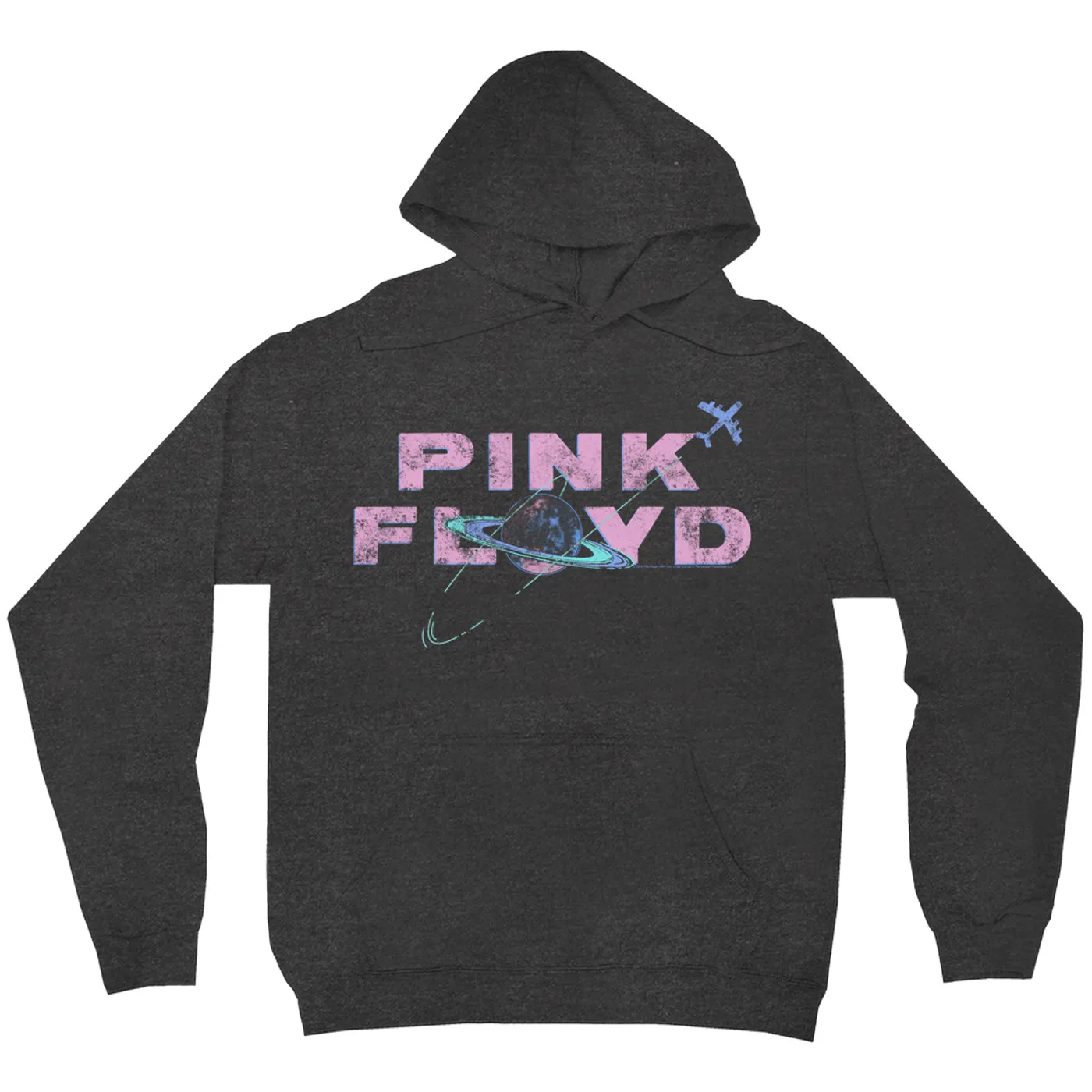 Pink Floyd Hoodie | Pastel Orbit Logo Distressed (Merchbar Exclusive) Pink Floyd Hoodie