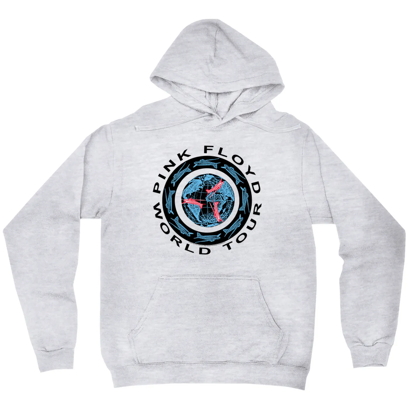 Pink Floyd Hoodie | World Tour 1987 Circular Logo Pink Floyd Hoodie