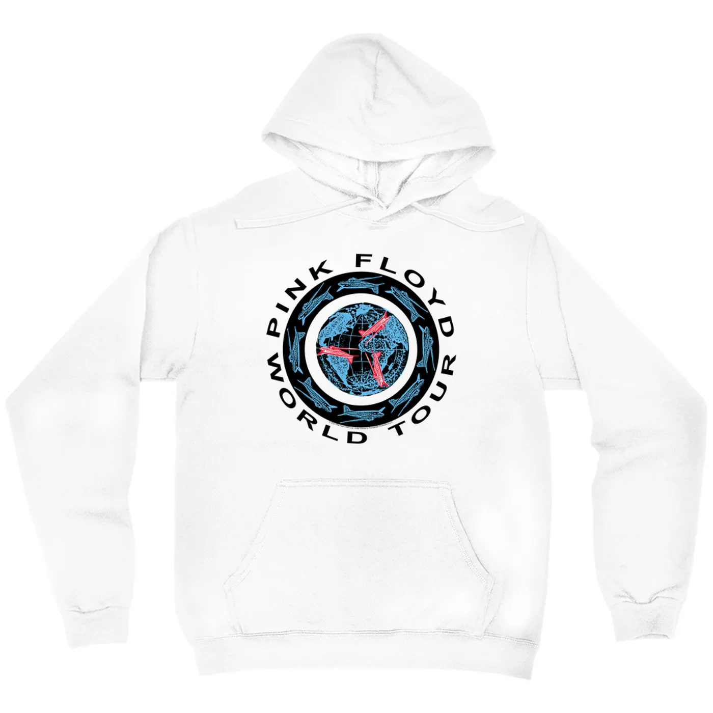 Pink Floyd Hoodie | World Tour 1987 Circular Logo Pink Floyd Hoodie