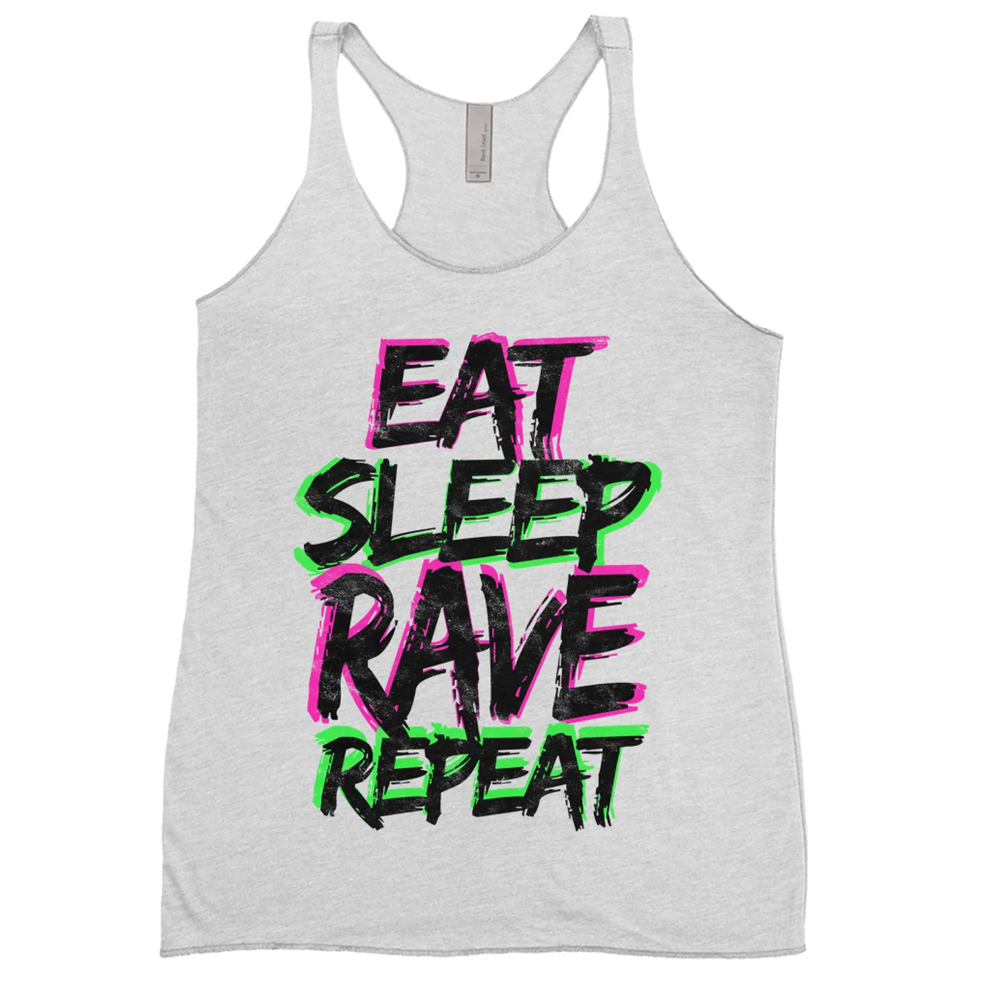 Merchbar Music Life Ladies' Tank Top | Eat Sleep Rave Repeat Merchbar Music Life Shirt