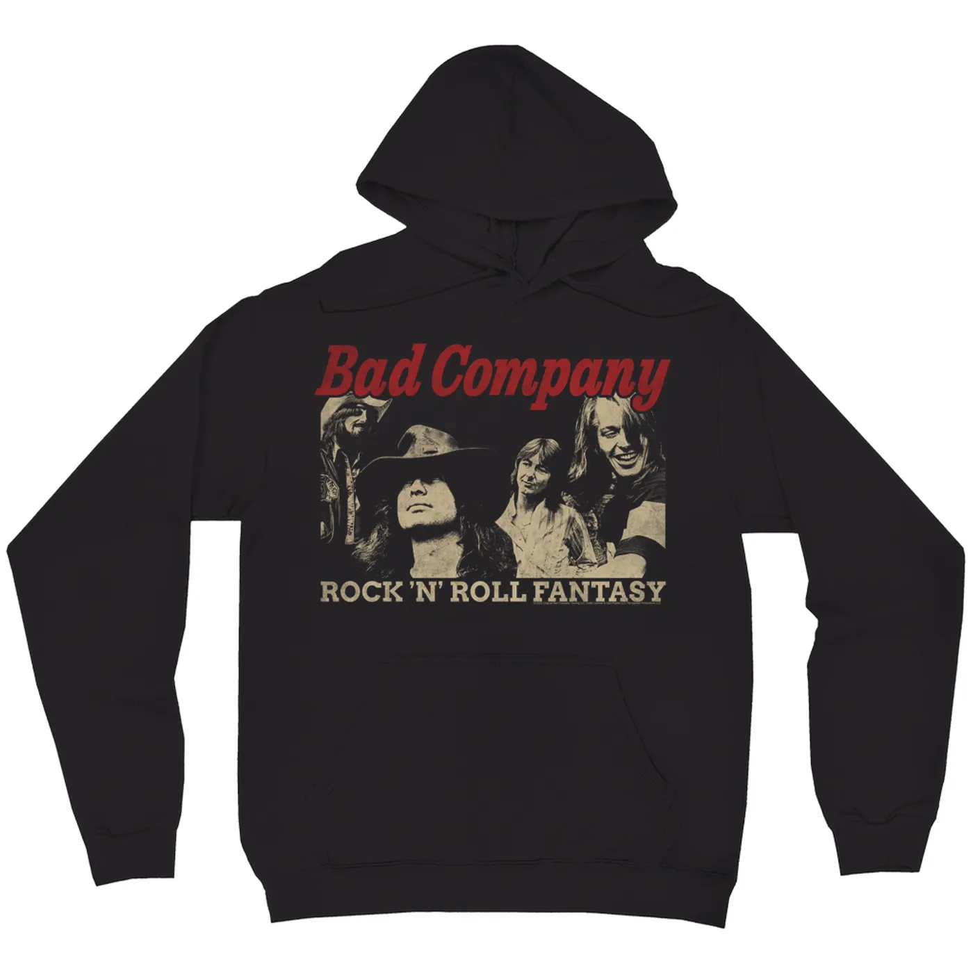 Bad Company Hoodie | Rock n' Roll Fantasy Album Design Distressed Bad Company Hoodie