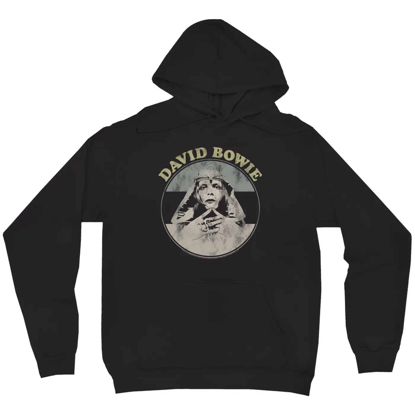 David Bowie Hoodie | Pastel Bowie Sphinx Image Distressed David Bowie Hoodie