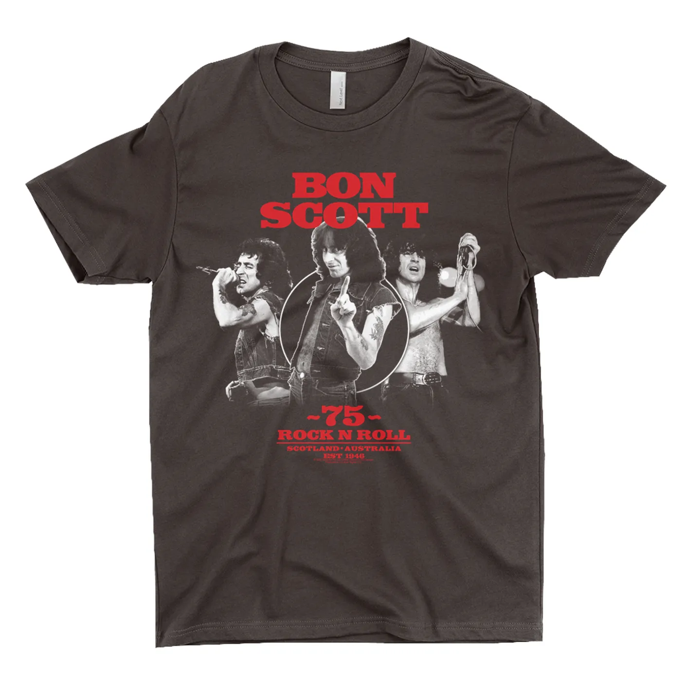 Bon Scott T-Shirt | 75 Rock N Roll Australia Collage Bon Scott Shirt