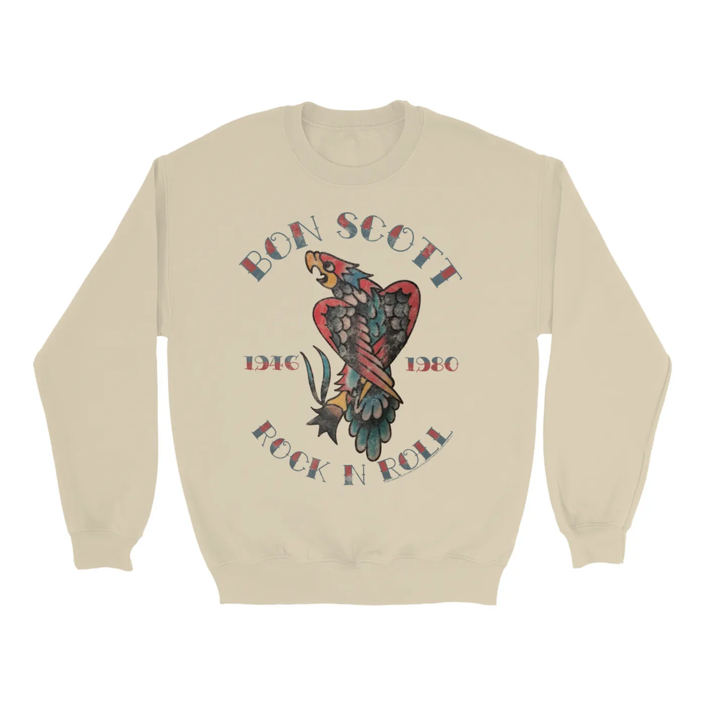 Bon Scott Sweatshirt | Eagle Tattoo Bon Scott Sweatshirt