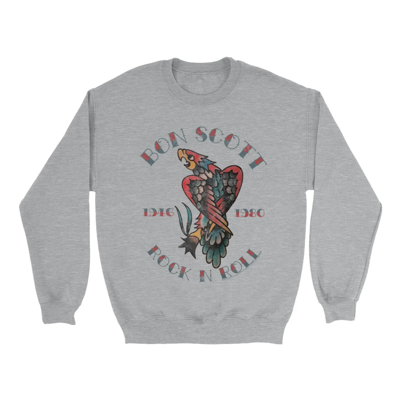 Bon Scott Sweatshirt | Eagle Tattoo Bon Scott Sweatshirt
