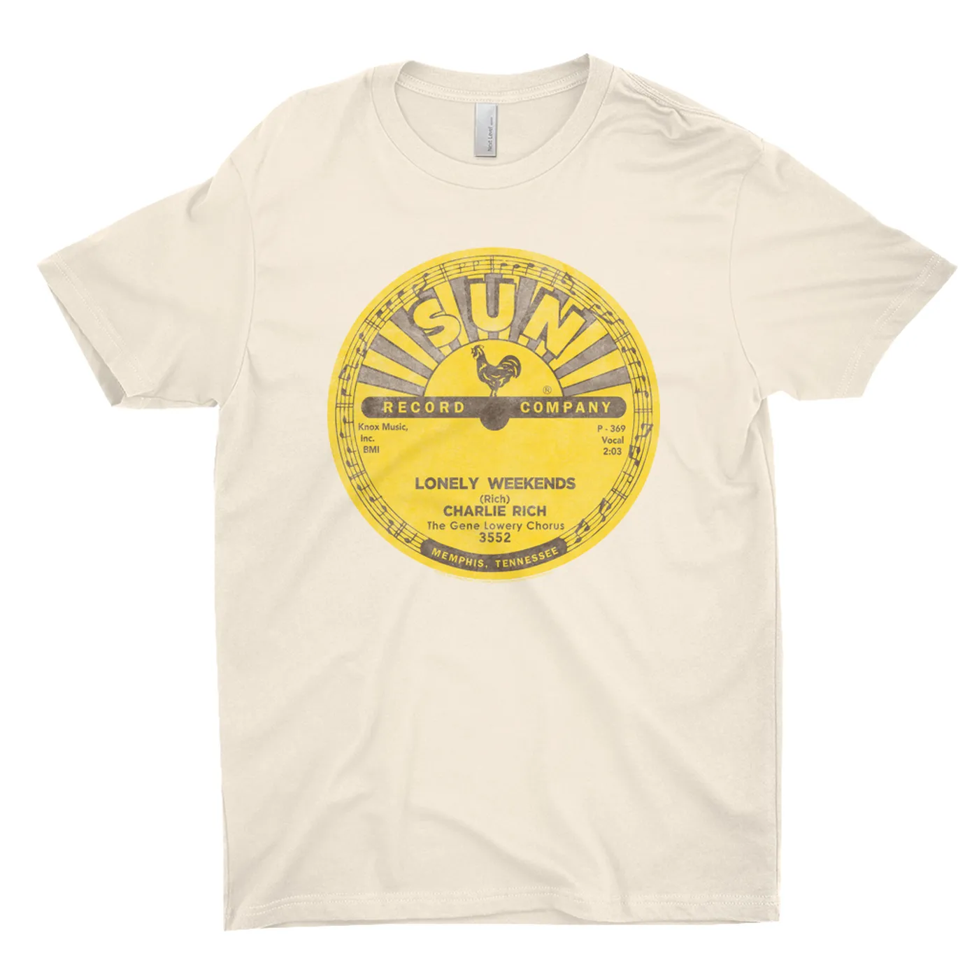 Charlie Rich T-Shirt | Lonely Weekends Record Label Distressed Charlie Rich Shirt